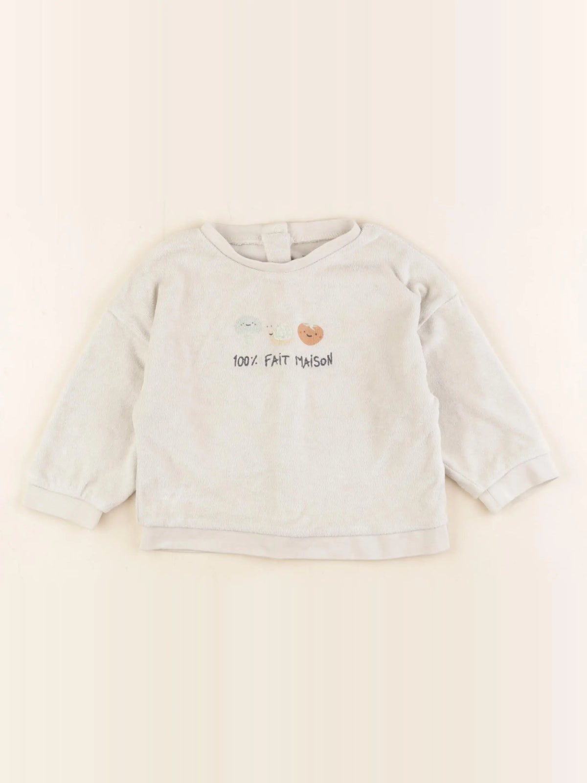 Vertbaudet - sweat gris - 18 mois