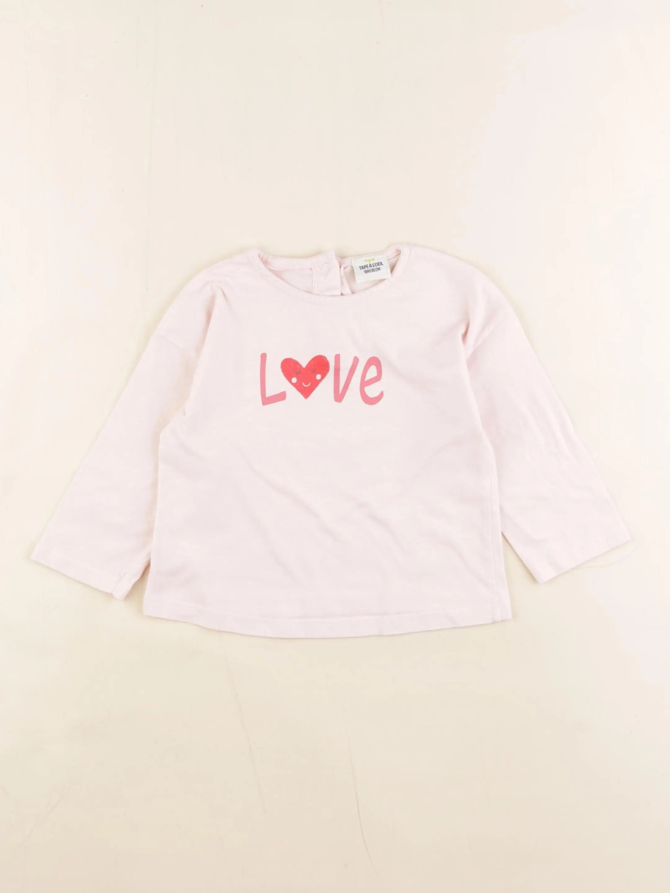Tape à l'oeil - tee-shirt rose - 18 mois