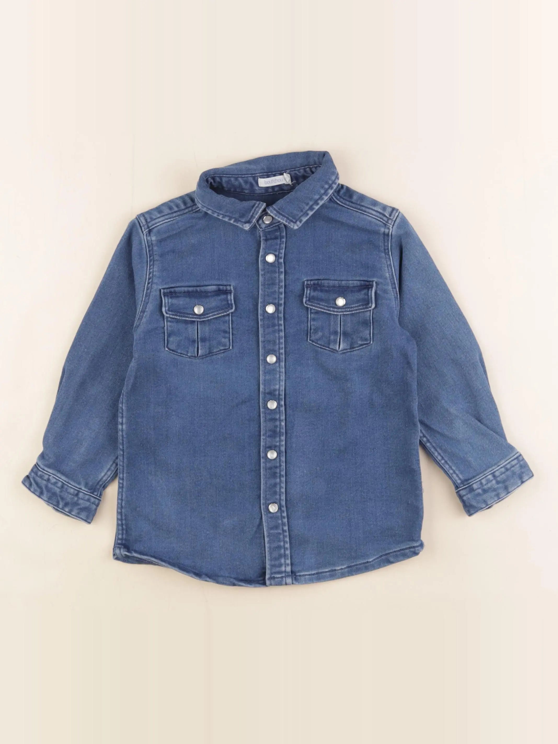 Boutchou - chemise bleu - 36 mois