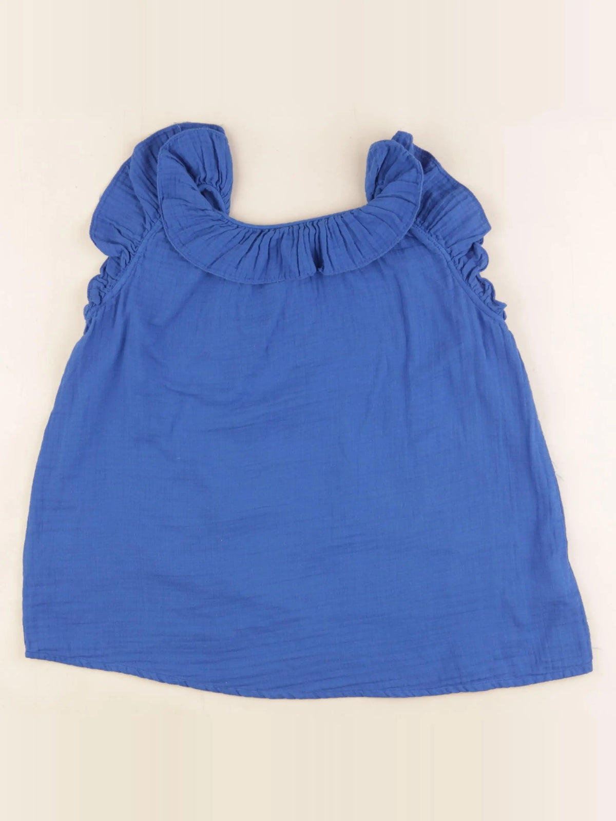 Bonton - blouse bleu - 8 ans