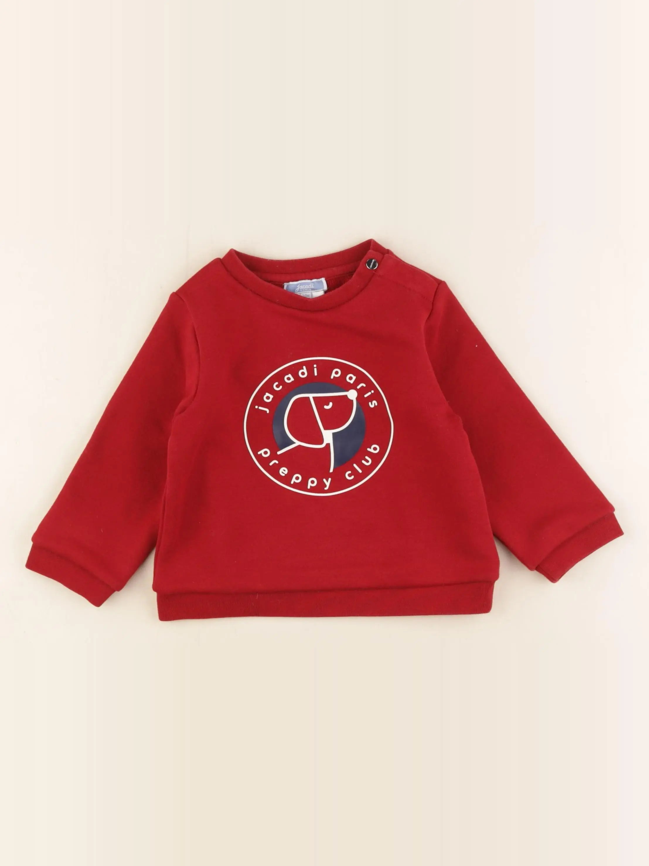 Jacadi - sweat rouge - 24 mois