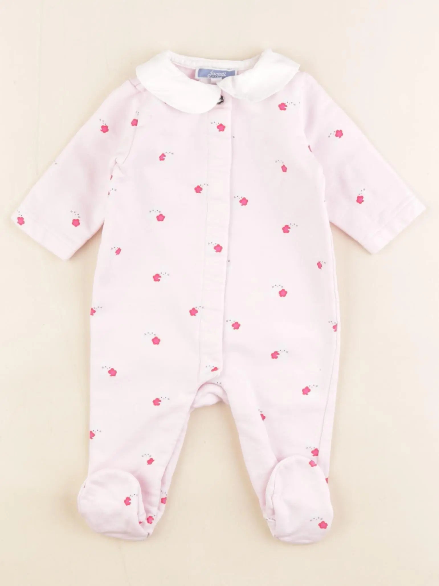 Jacadi - pyjama coton rose - 3 mois