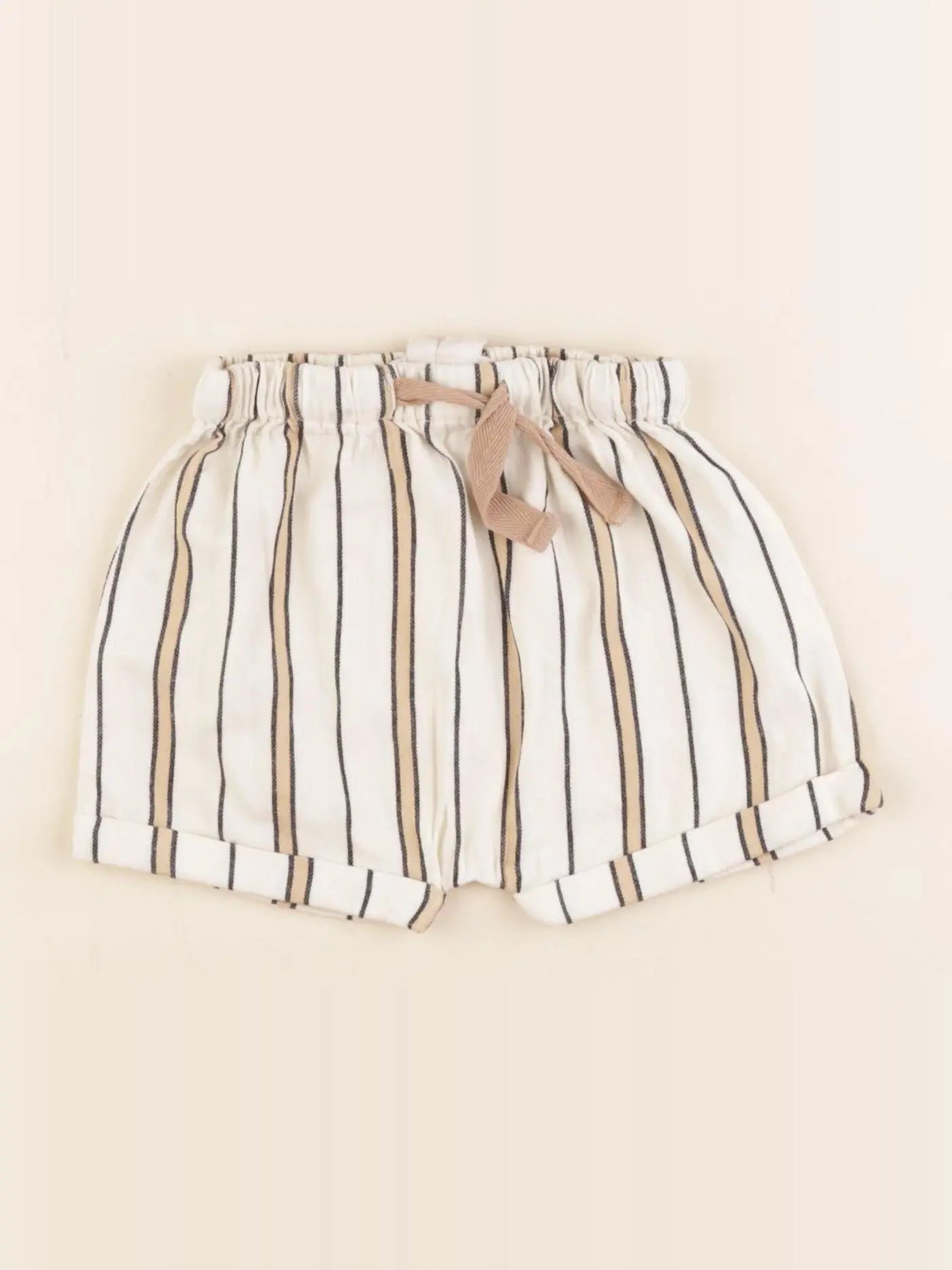 Arsène et les pipelettes - short blanc, marron - 12 mois