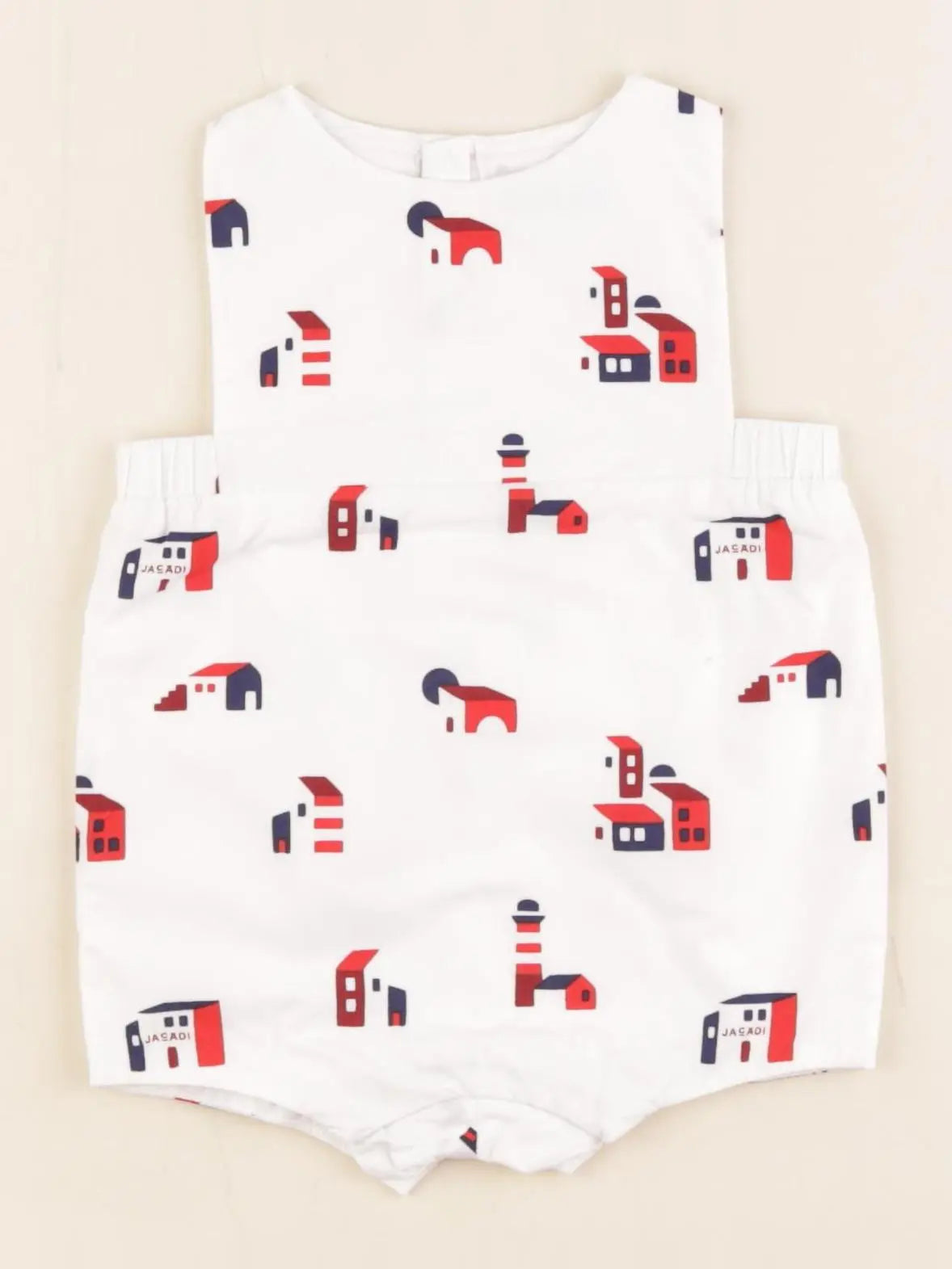 Jacadi - combinaison blanc, rouge - 3 mois