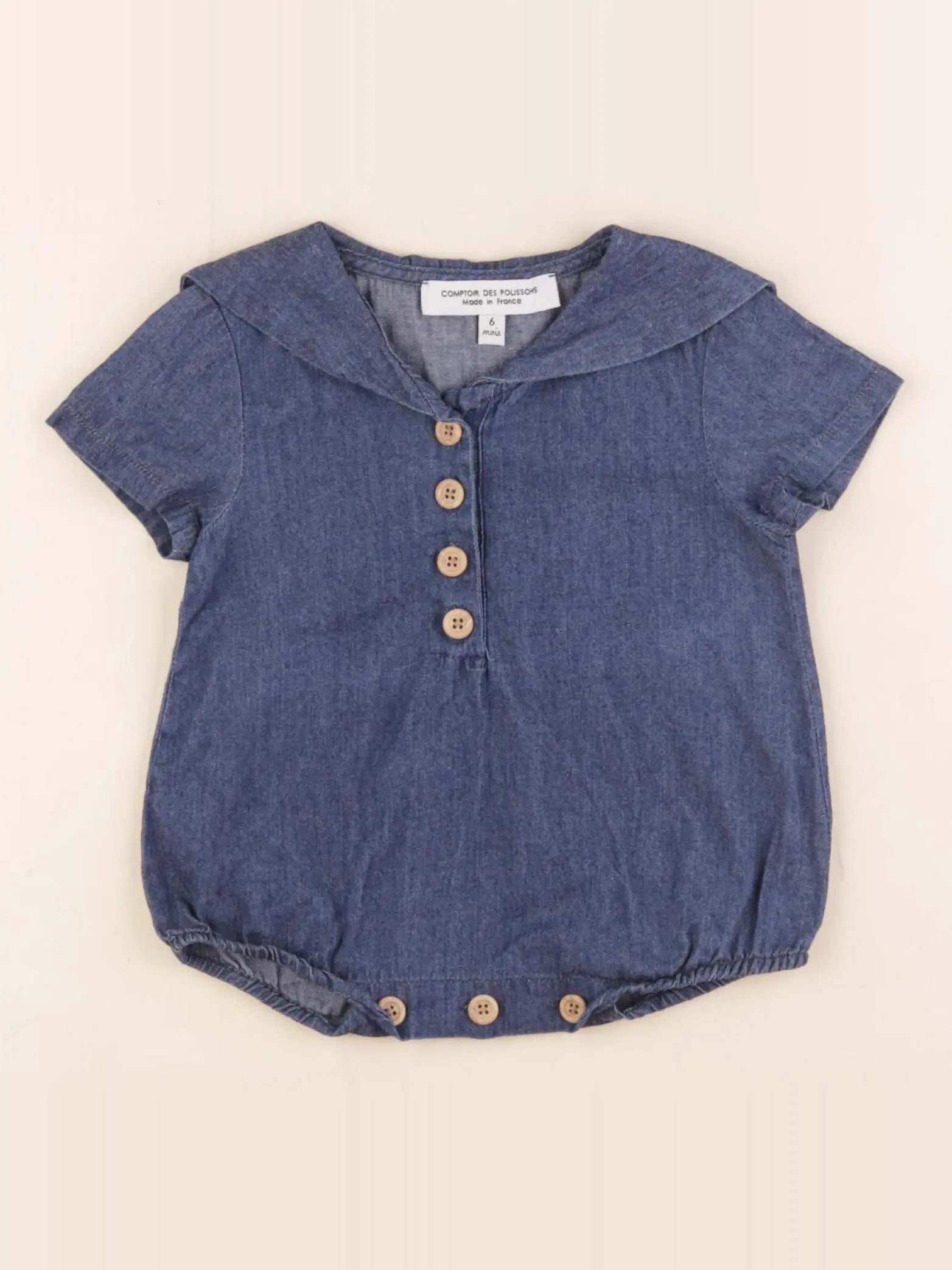 Comptoir des Polissons - combinaison bleu - 6 mois