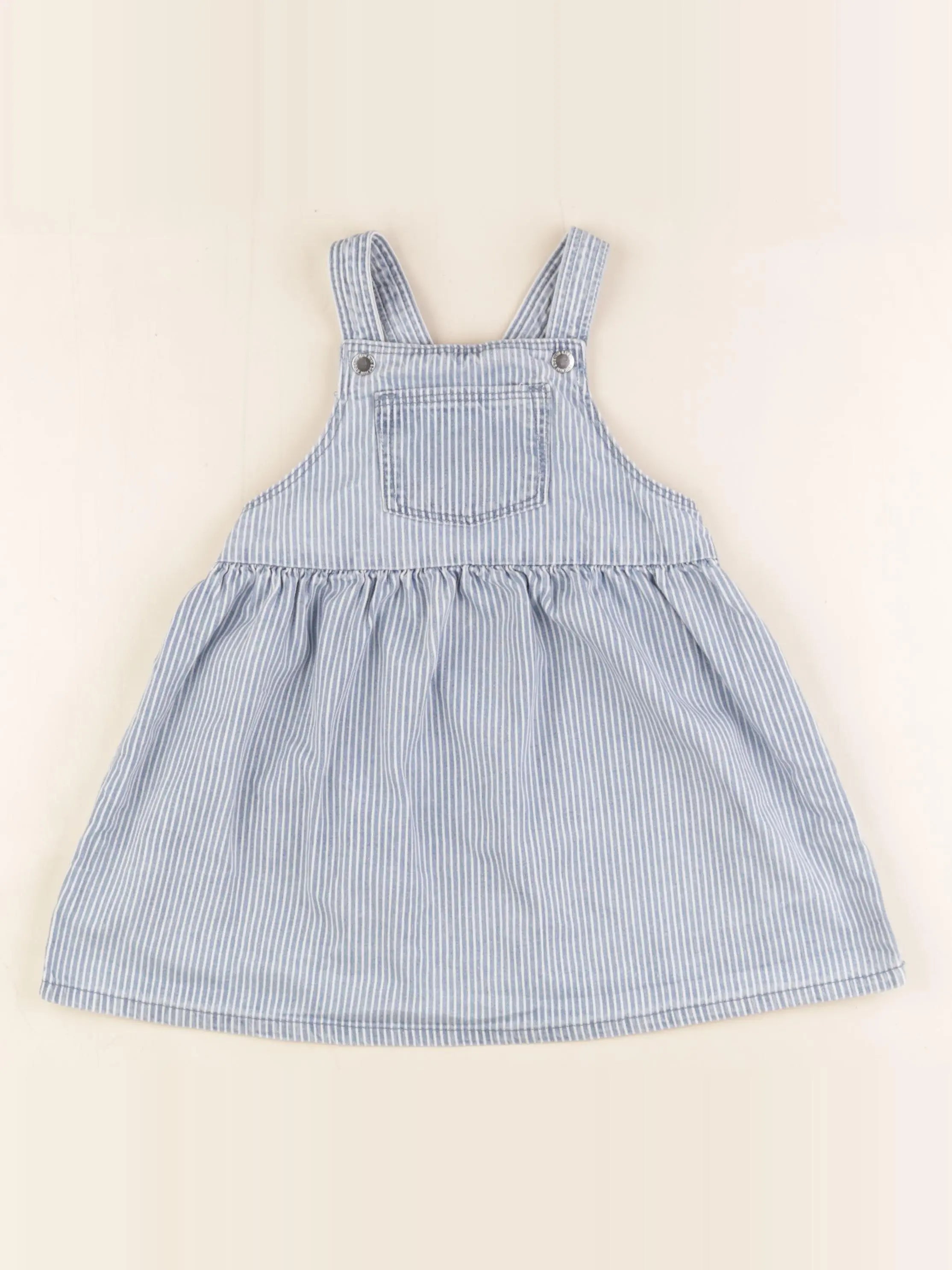 H&M - robe bleu - 18/24 mois