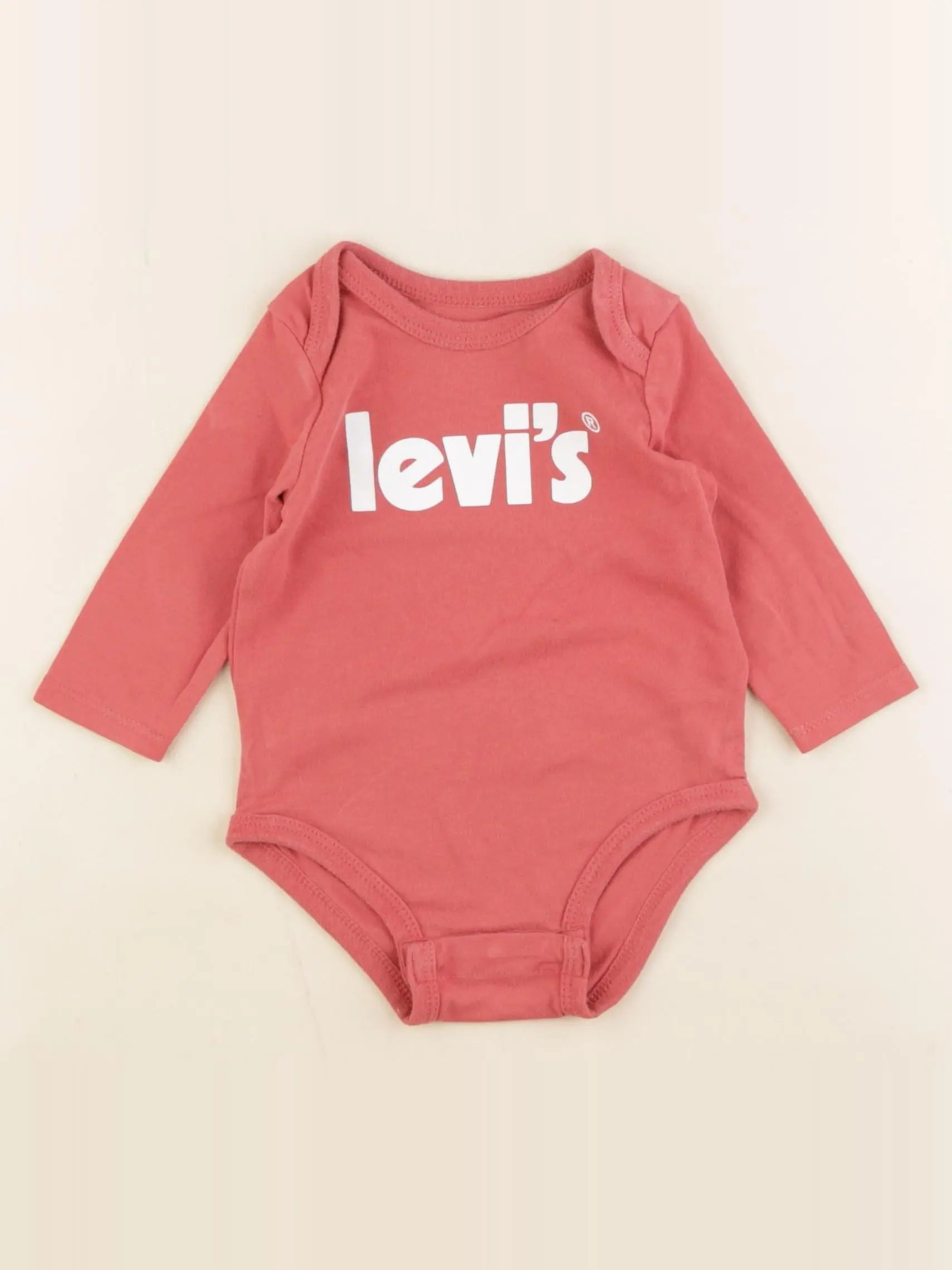Levi's - body rouge - 0/6 mois