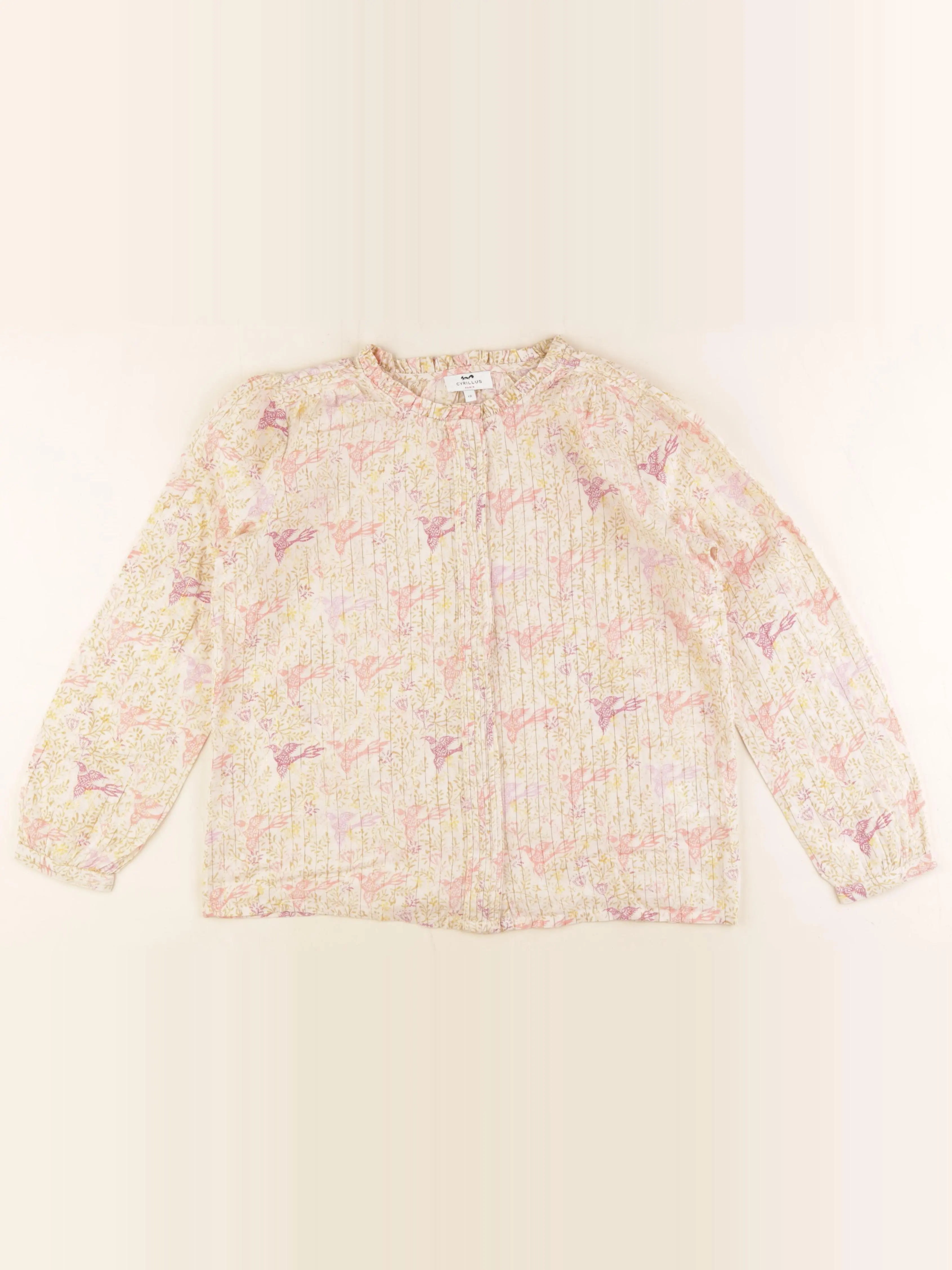 Cyrillus - blouse or, rose - 12 ans