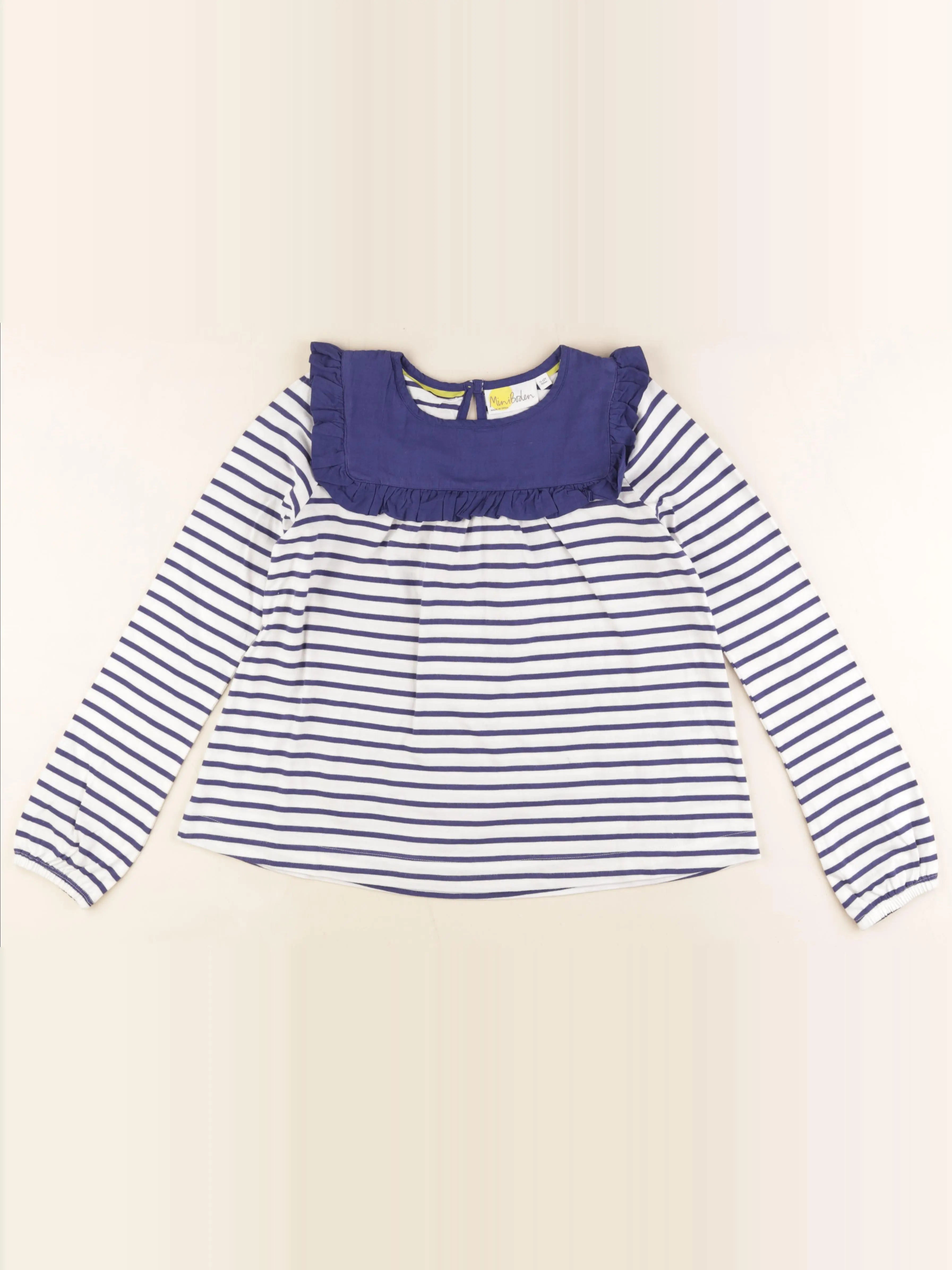 Baby Boden - tee-shirt blanc, bleu - 11/12 ans