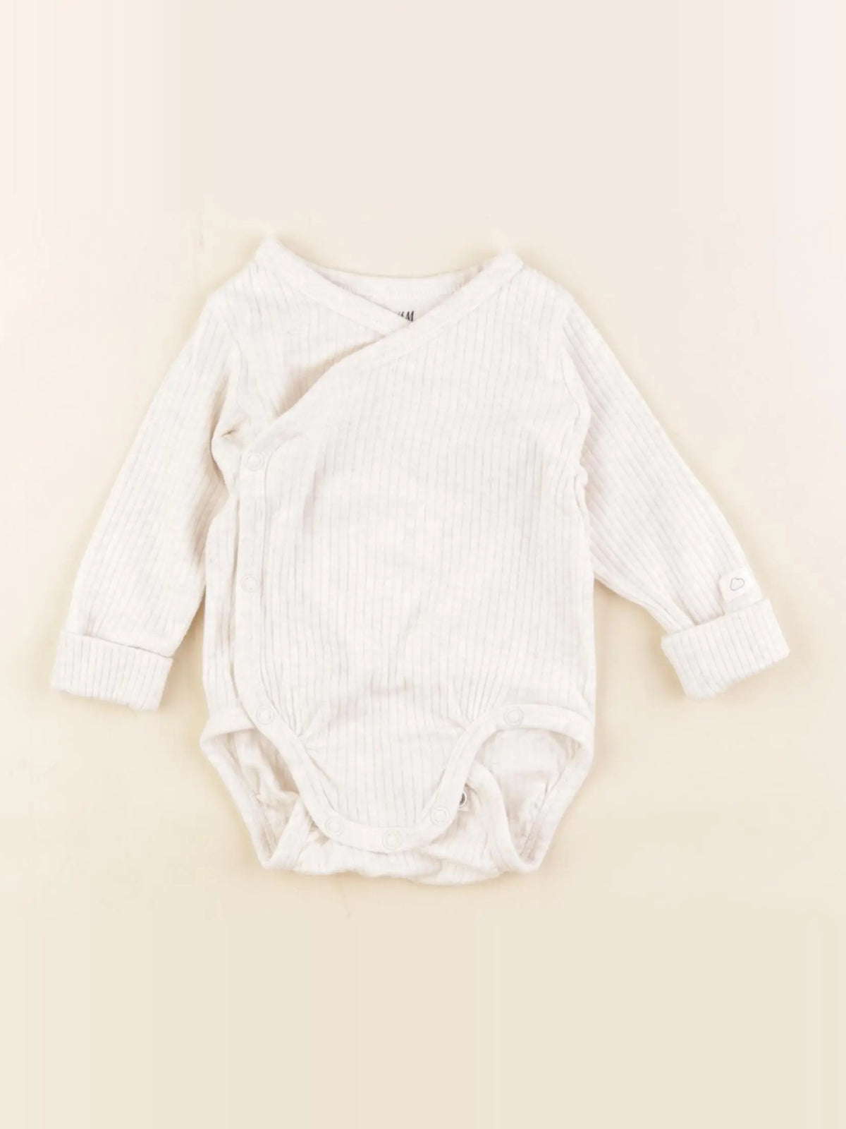 H&M - body beige - 2/4 mois