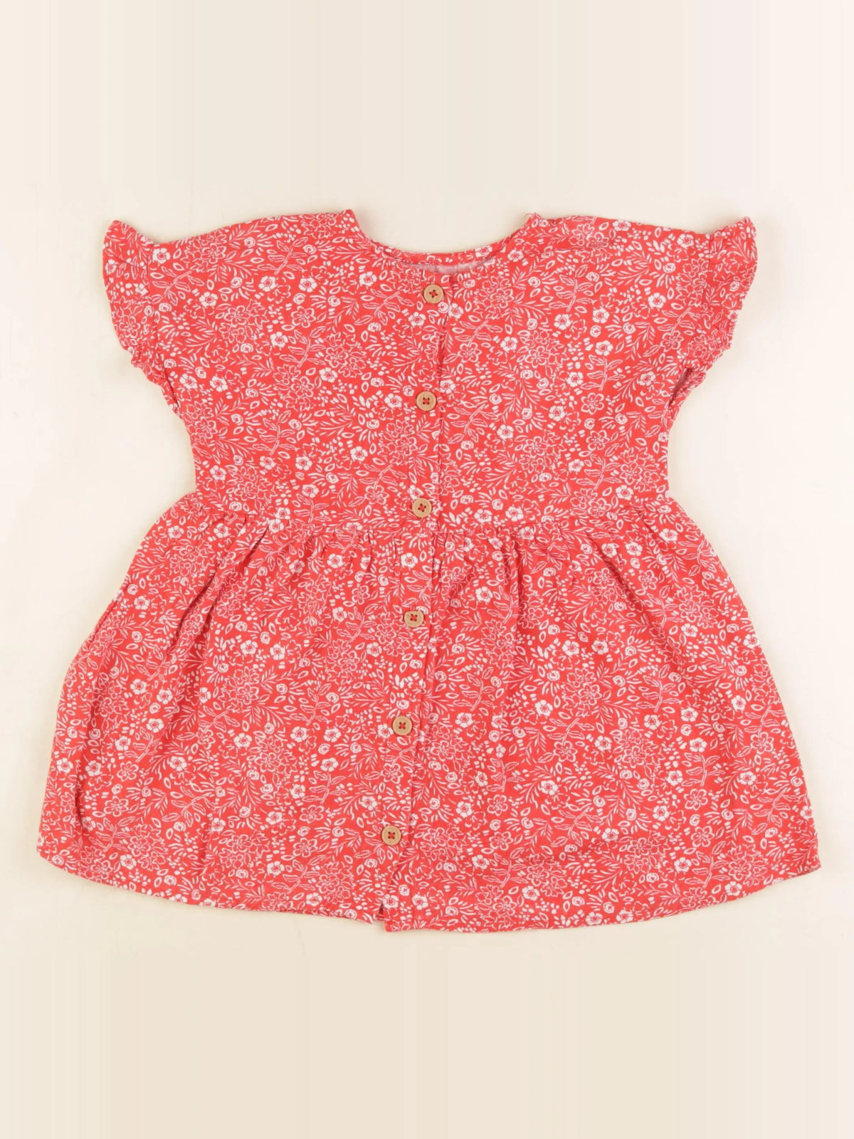 Vertbaudet - robe rouge - 3 ans