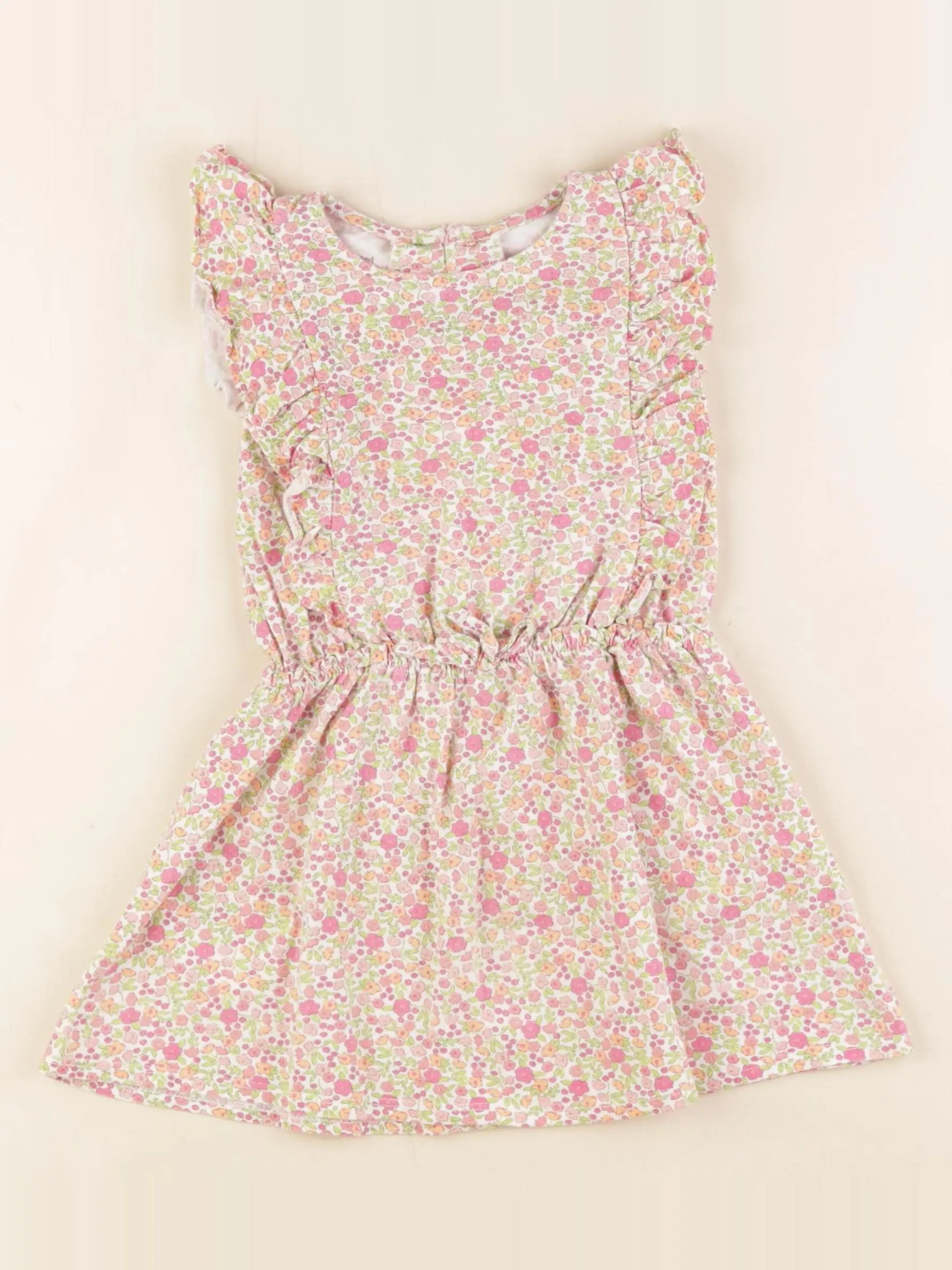 Vertbaudet - robe beige - 3 ans