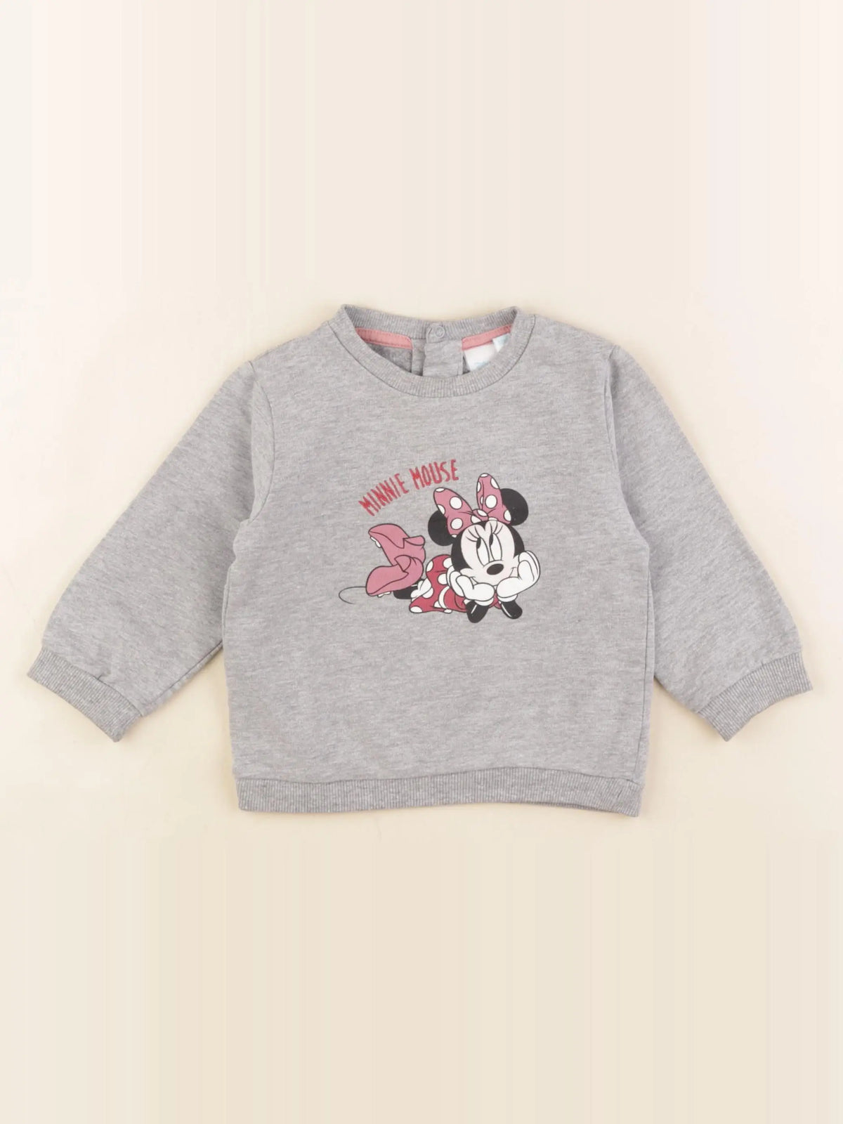 Vertbaudet - sweat gris - 12 mois