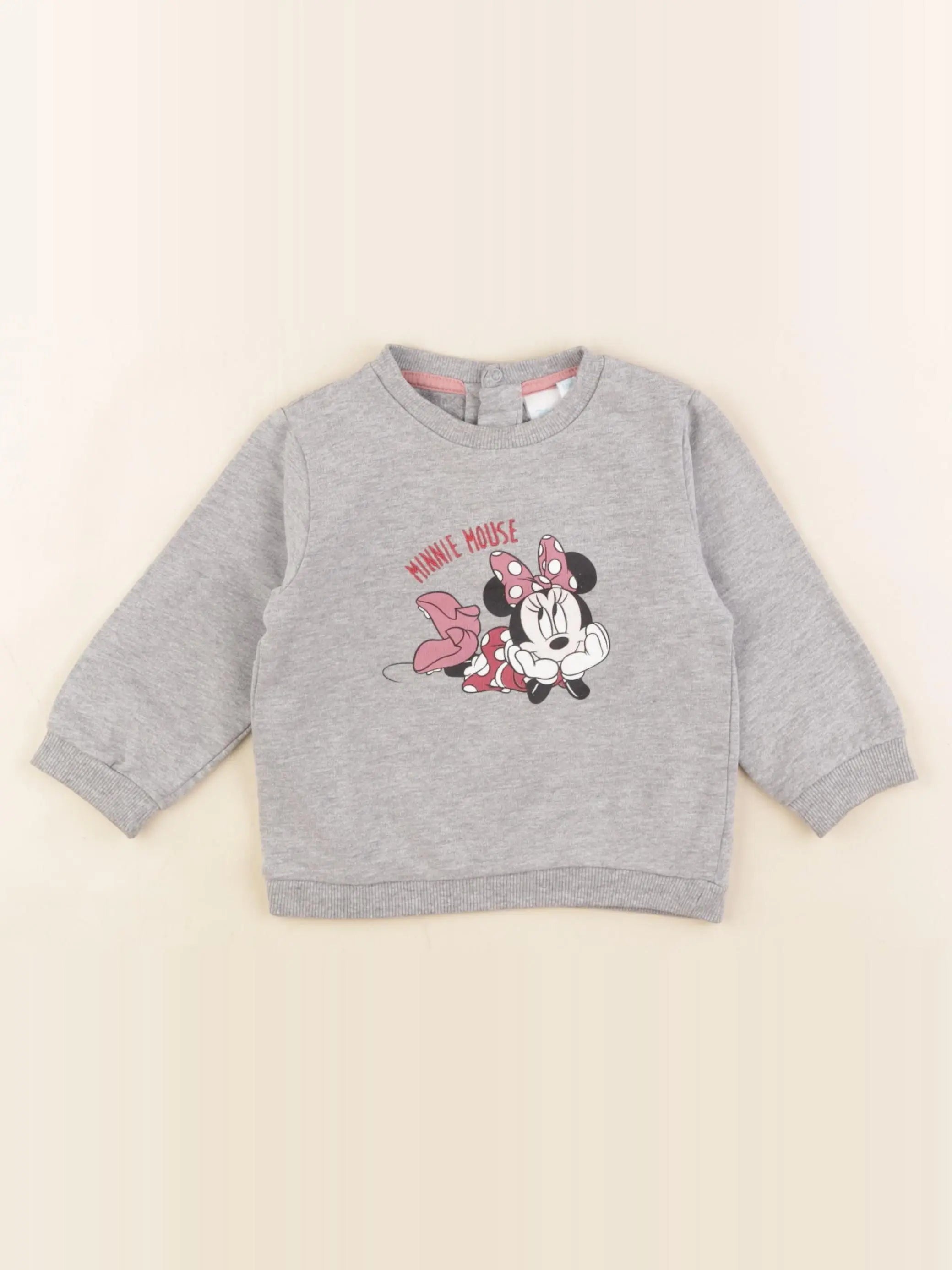 Vertbaudet - sweat gris - 12 mois