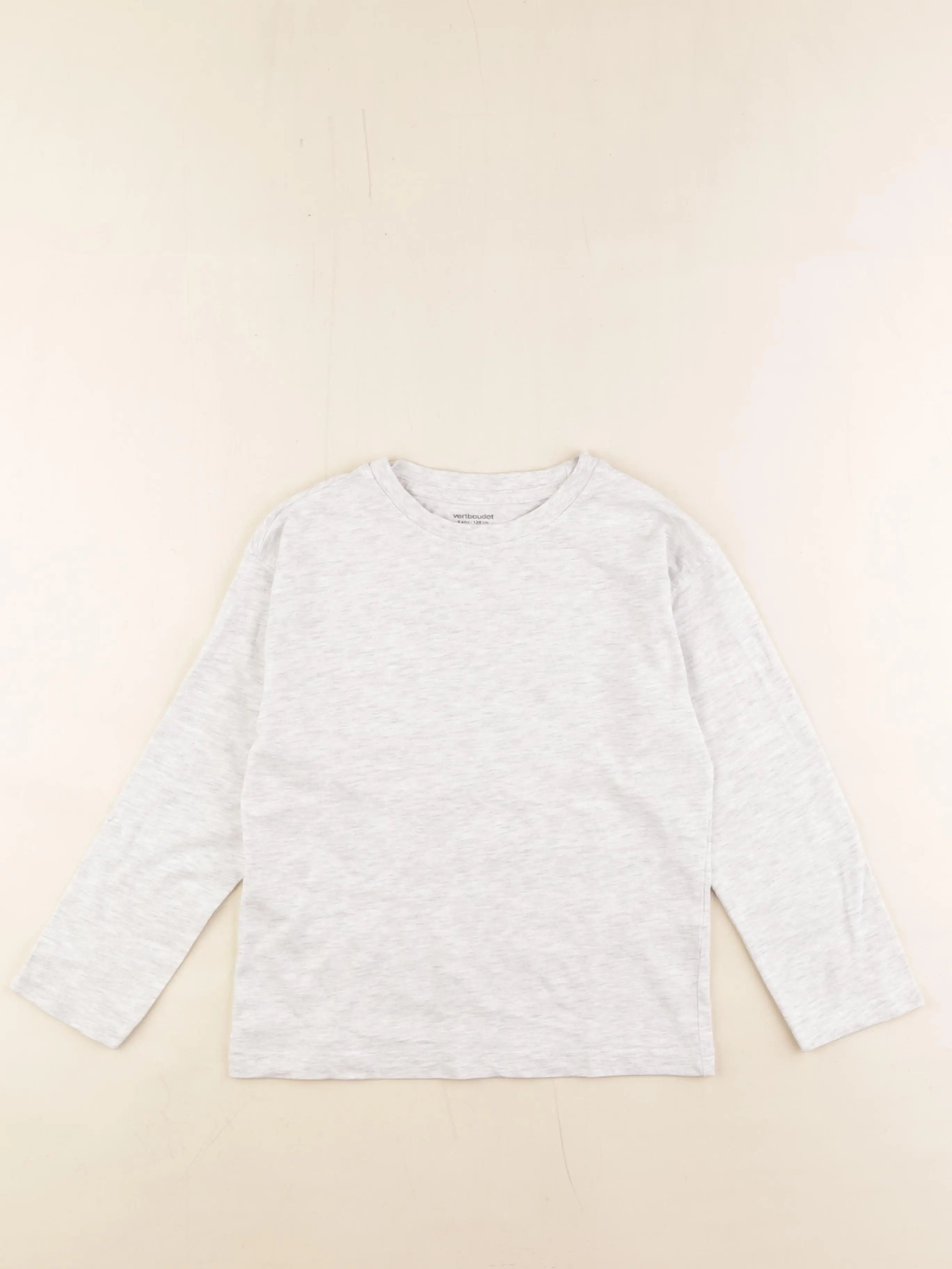 Vertbaudet - tee-shirt gris - 8 ans