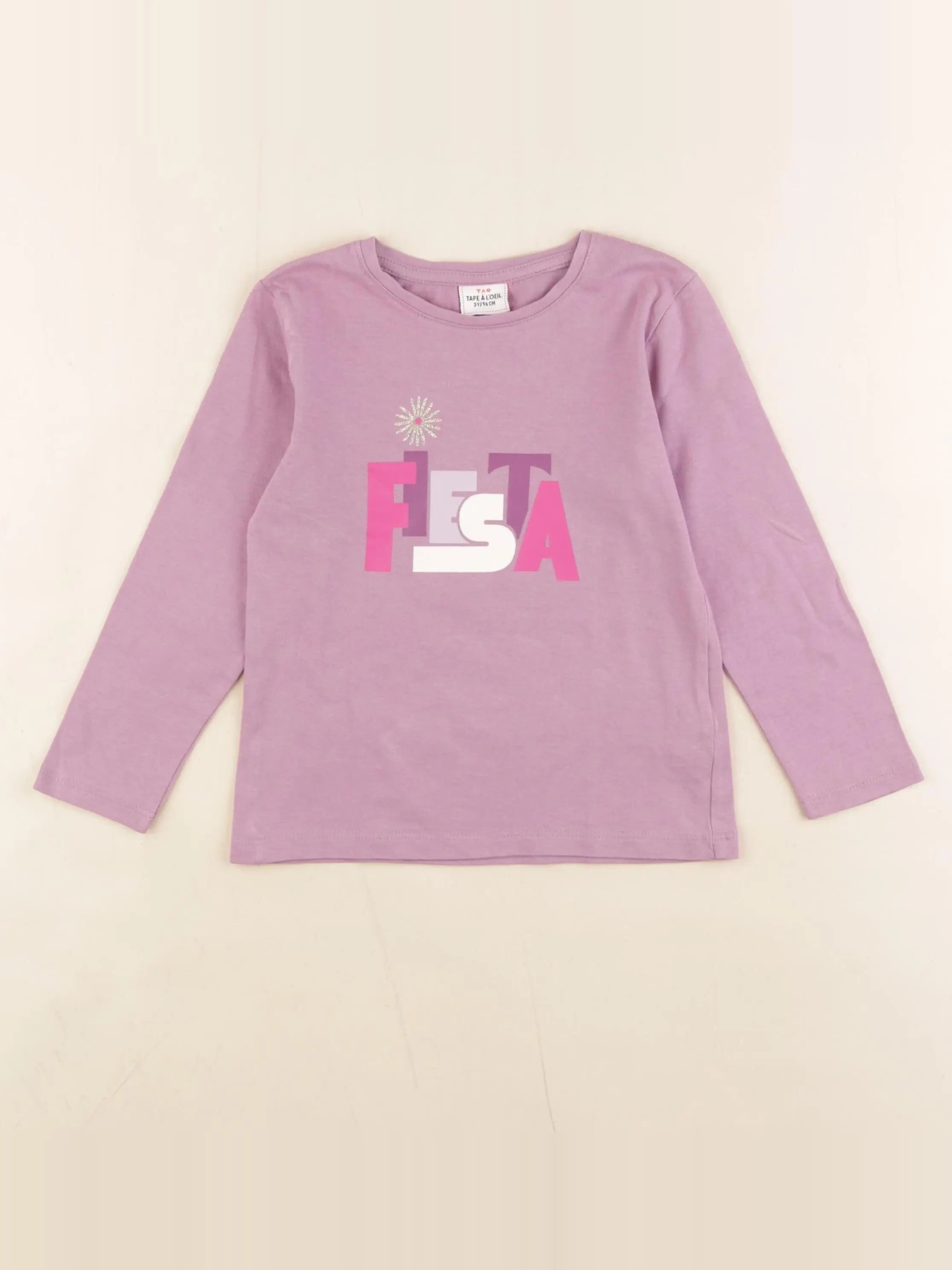 Tape à l'oeil - tee-shirt violet - 3 ans
