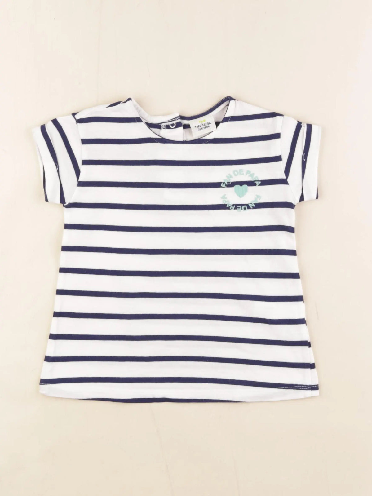 Tape à l'oeil - tee-shirt bleu - 36 mois