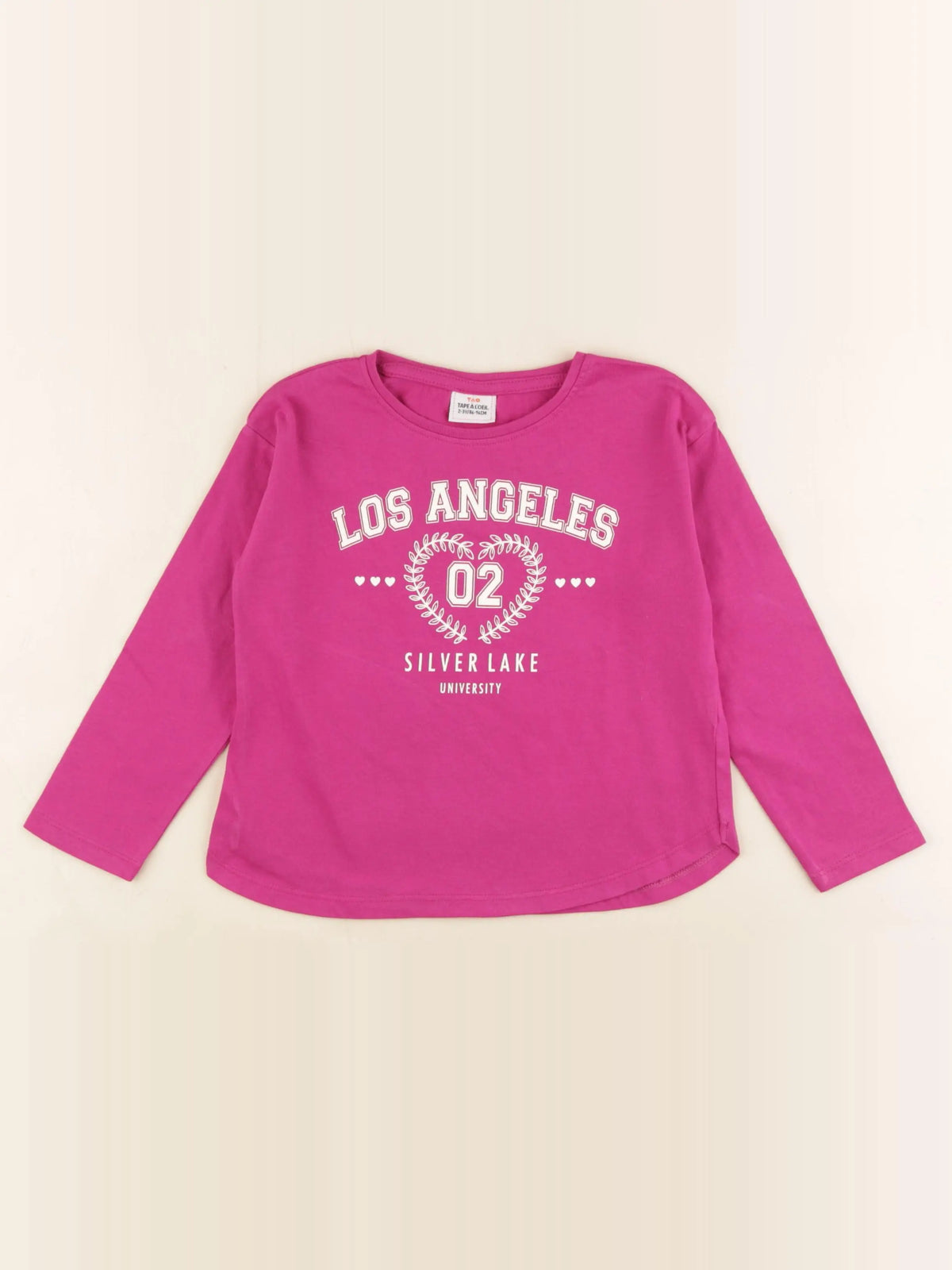 Tape à l'oeil - tee-shirt rose - 2/3 ans