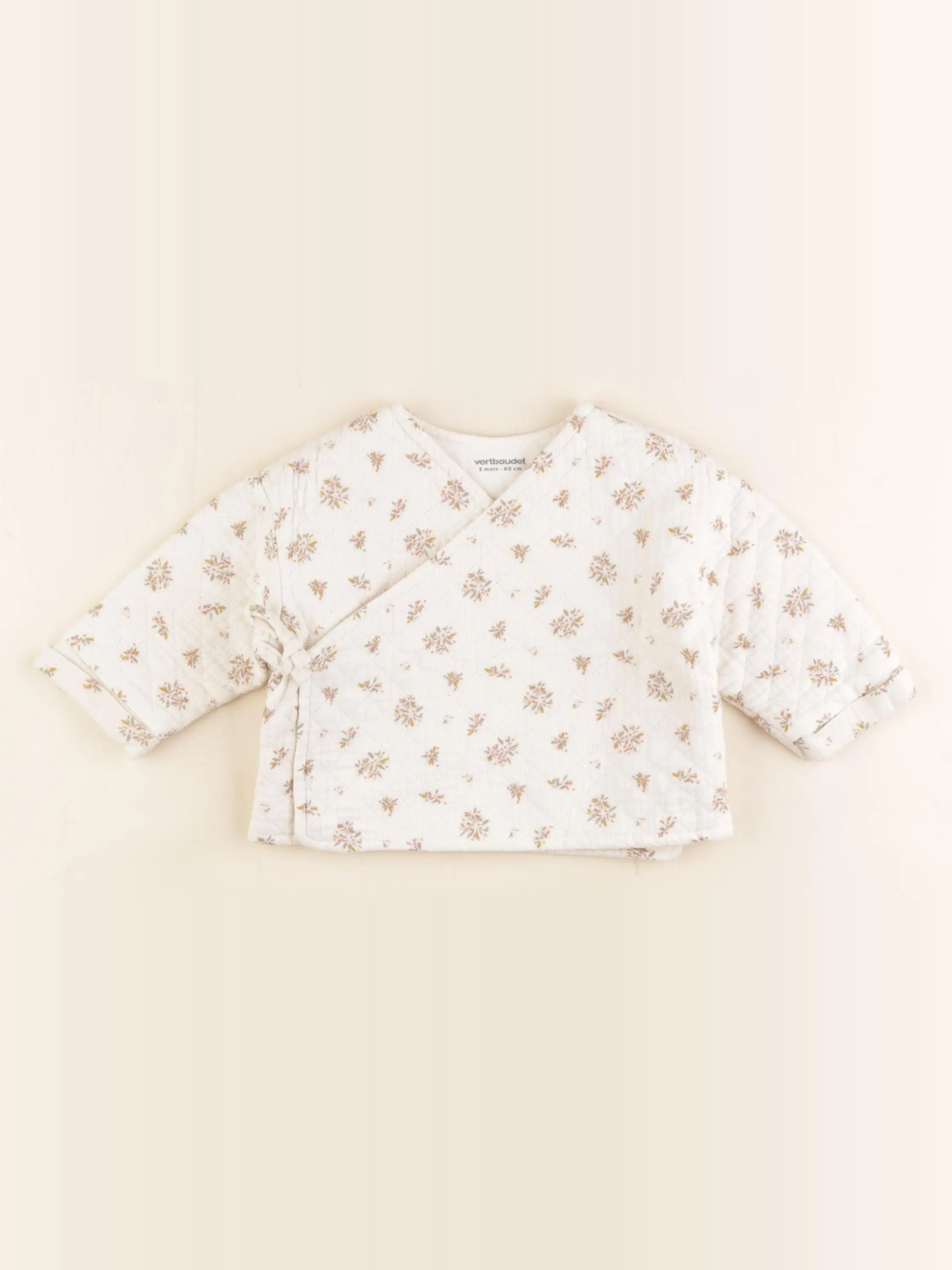 Vertbaudet - veste beige - 3 mois