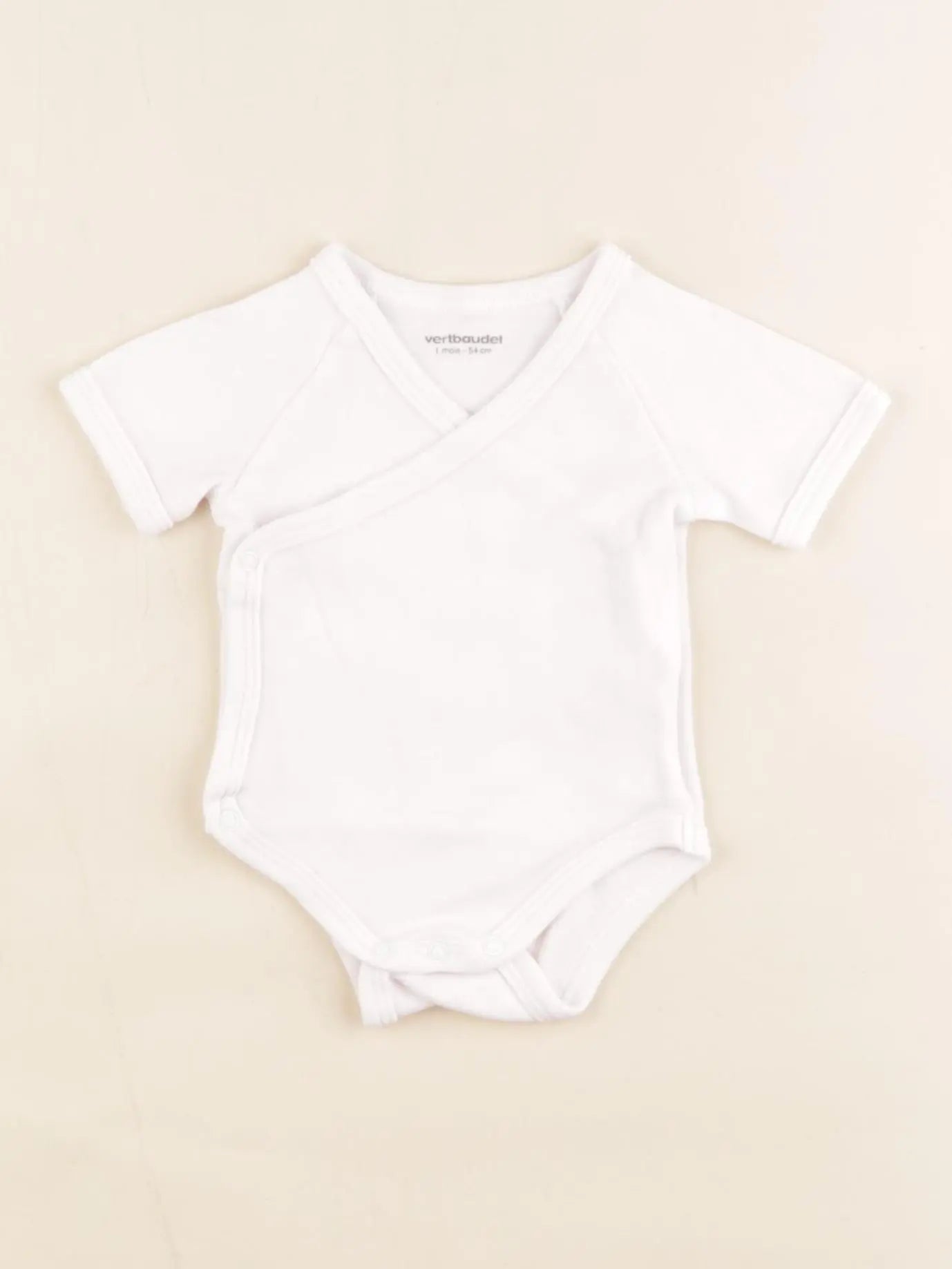 Vertbaudet - body blanc - 1 mois