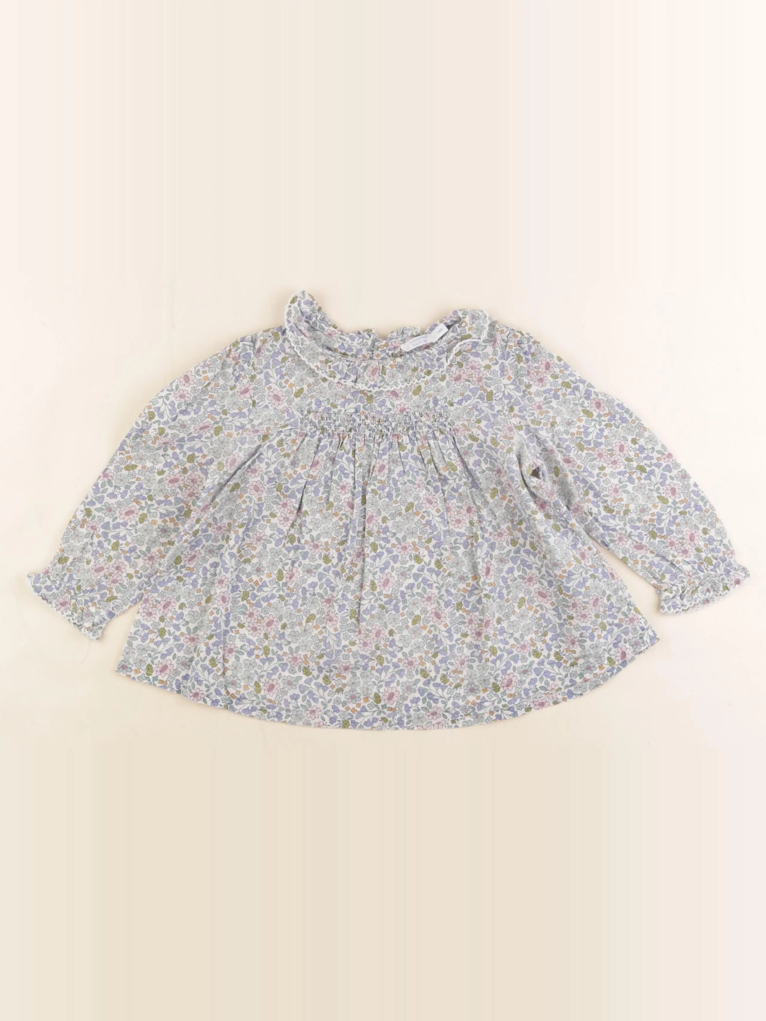 Boutchou - blouse multicolore - 24 mois