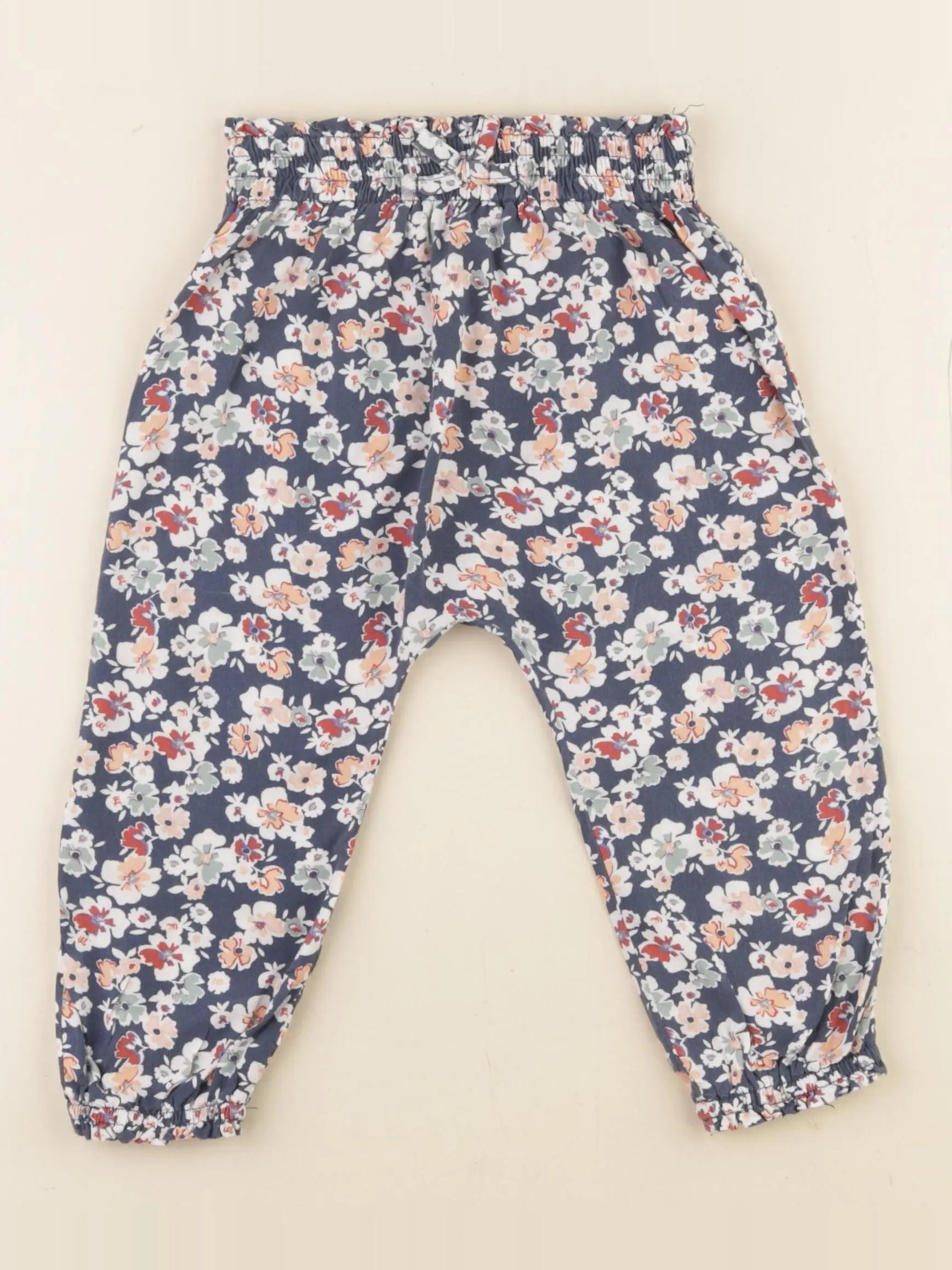 Vertbaudet - sarouel bleu - 24 mois