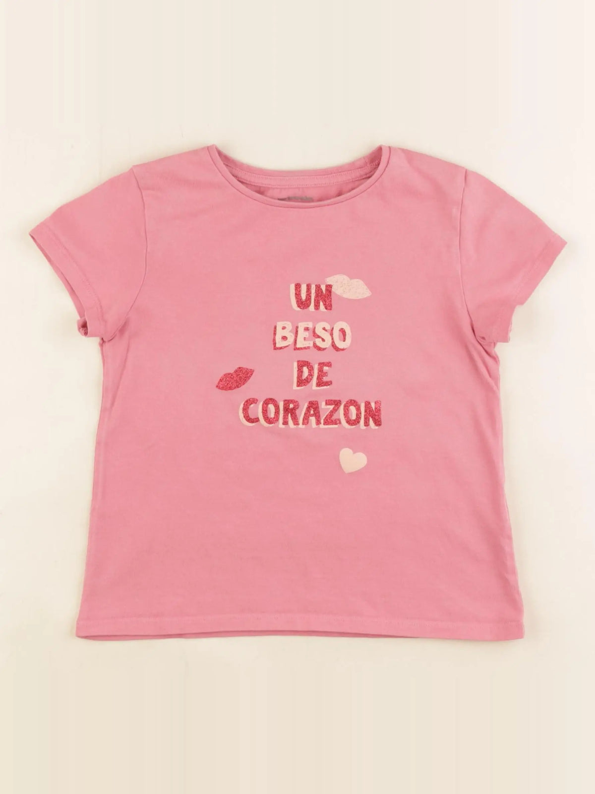 Vertbaudet - tee-shirt rose - 5 ans