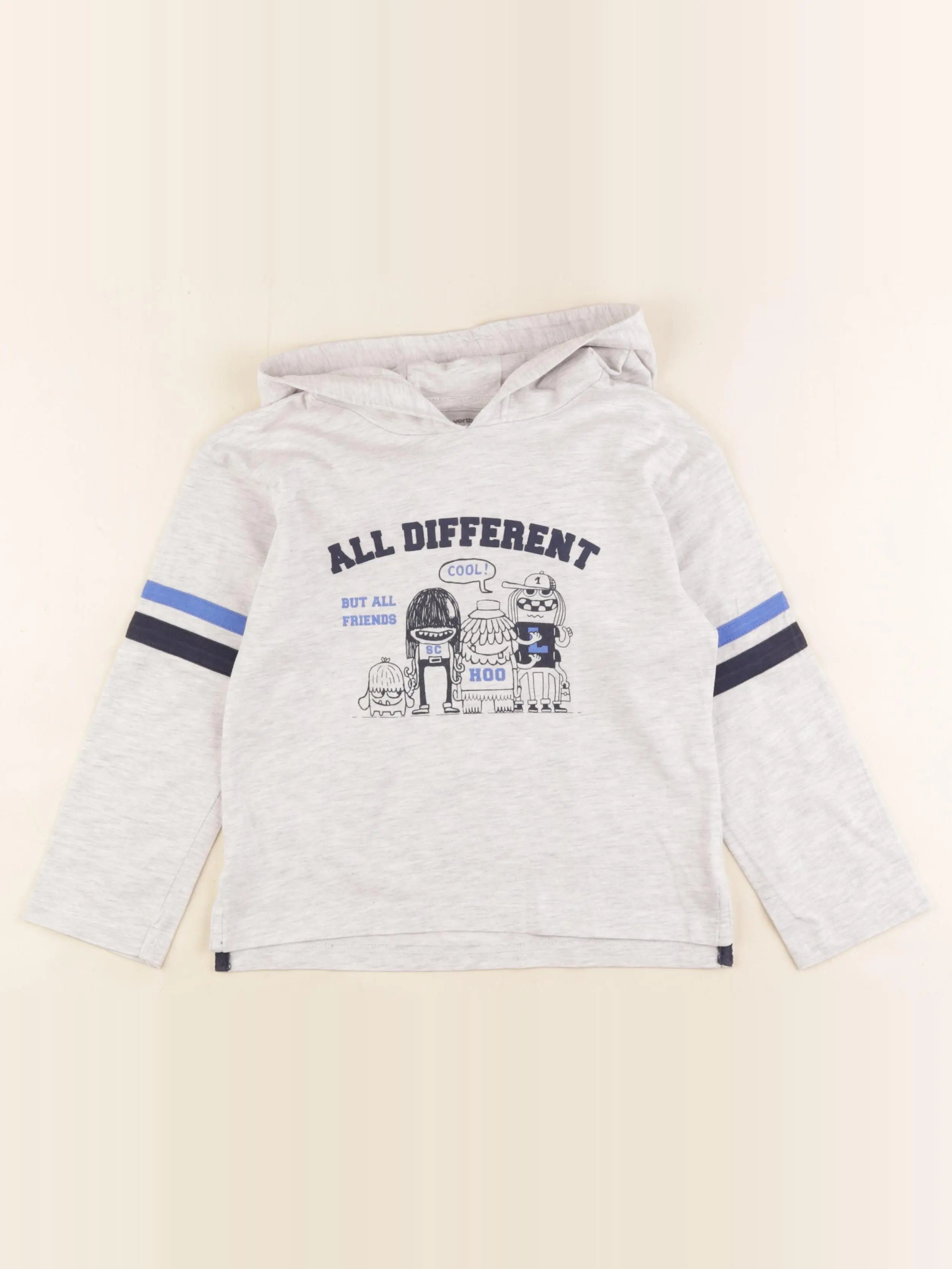 Vertbaudet - tee-shirt gris - 6 ans