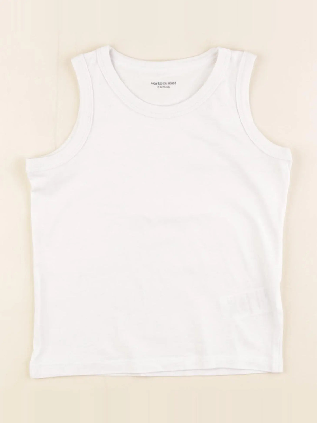 Vertbaudet - maillot de corps blanc - 5 ans