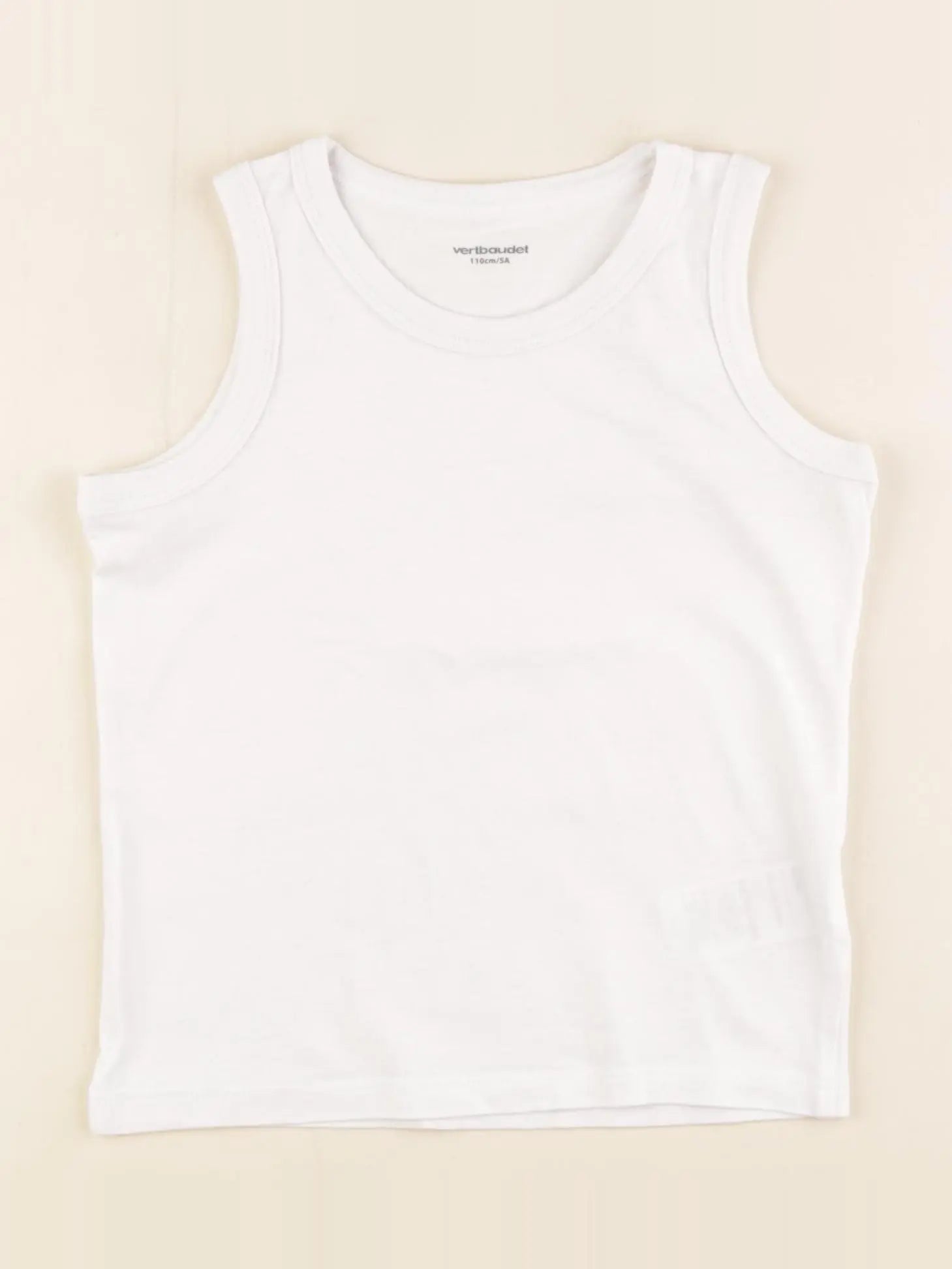 Vertbaudet - maillot de corps blanc - 5 ans