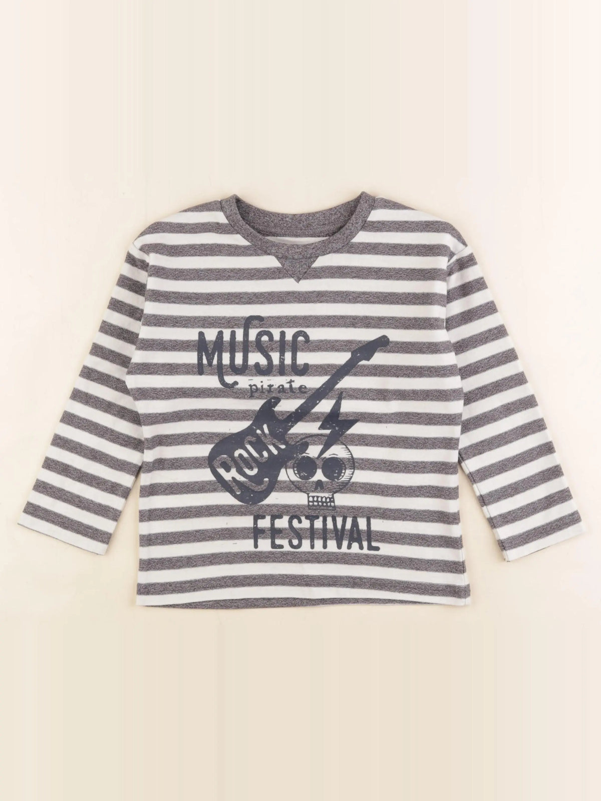 Vertbaudet - tee-shirt gris - 5 ans