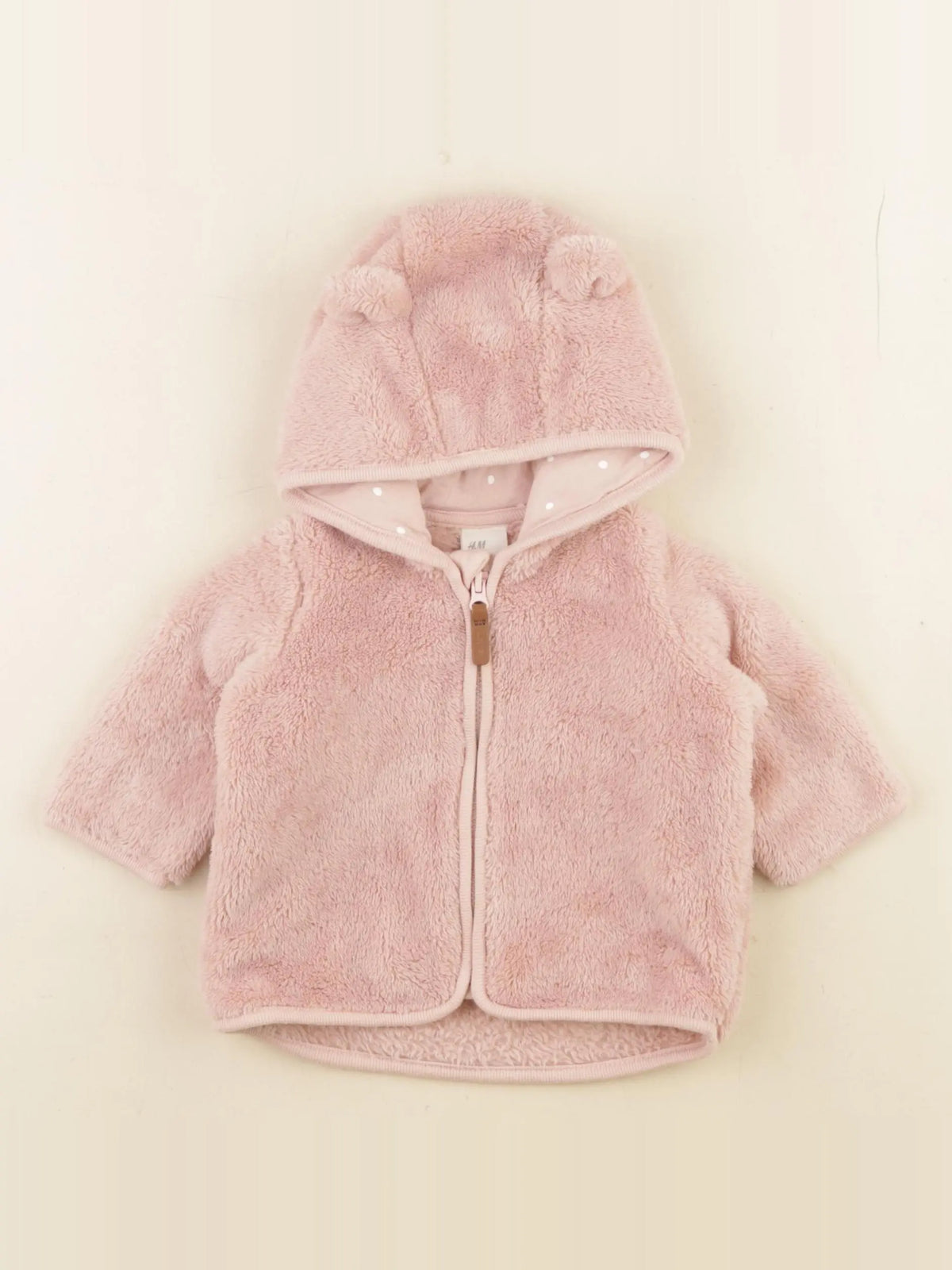 H&M - veste rose - 2/4 mois