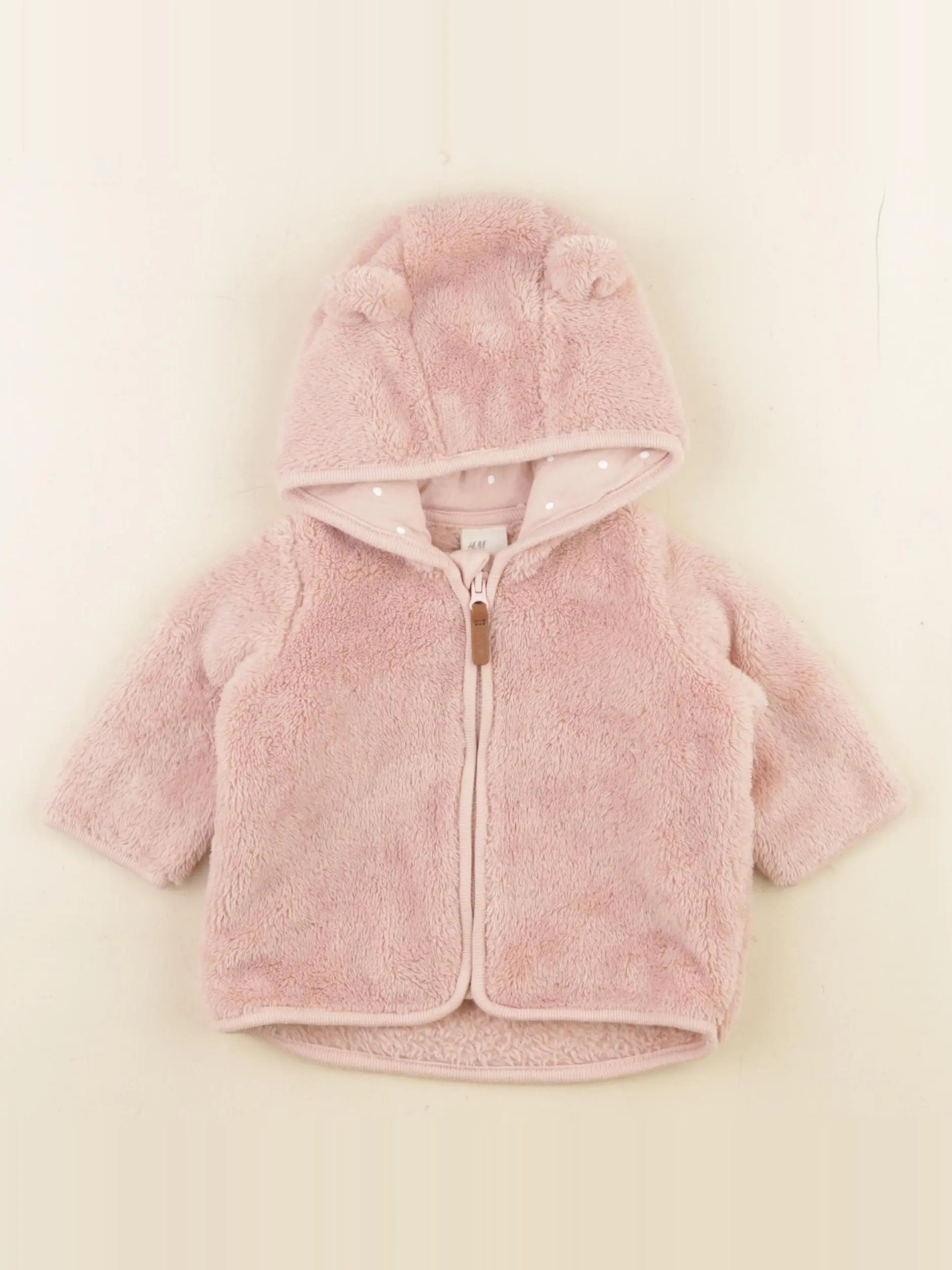 H&M - veste rose - 2/4 mois