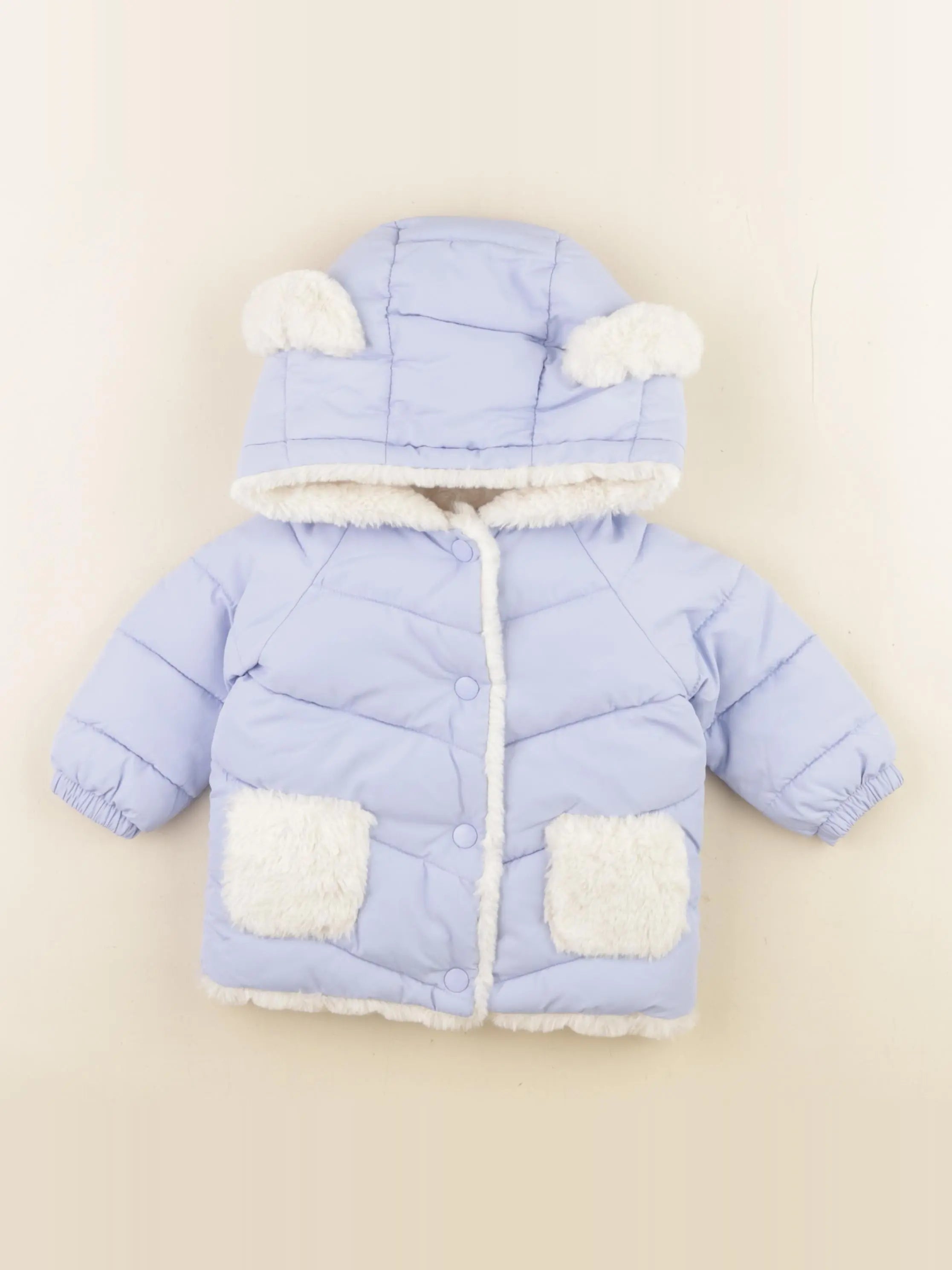 Mango - doudoune bleu - 3/6 mois