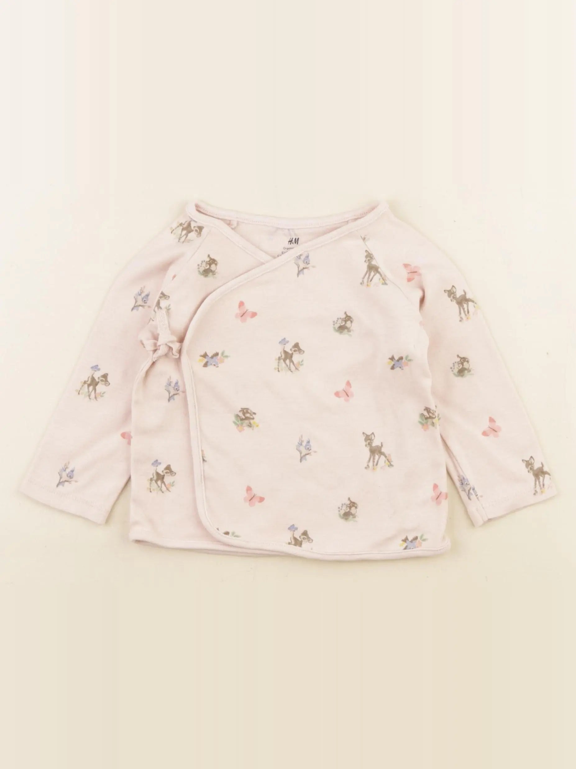 H&M - tee-shirt rose - 4/6 mois