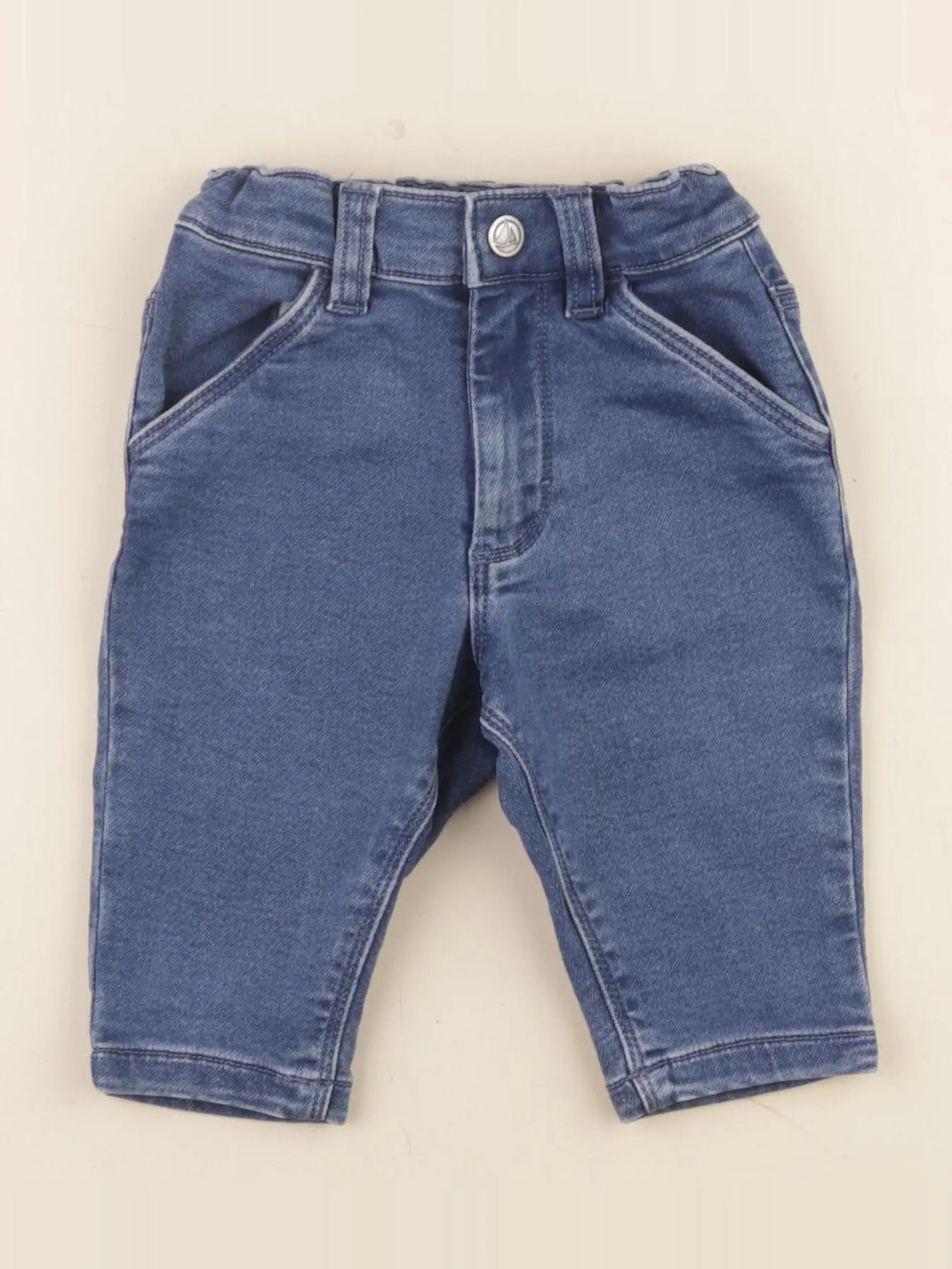 Petit Bateau - jean bleu - 6 mois