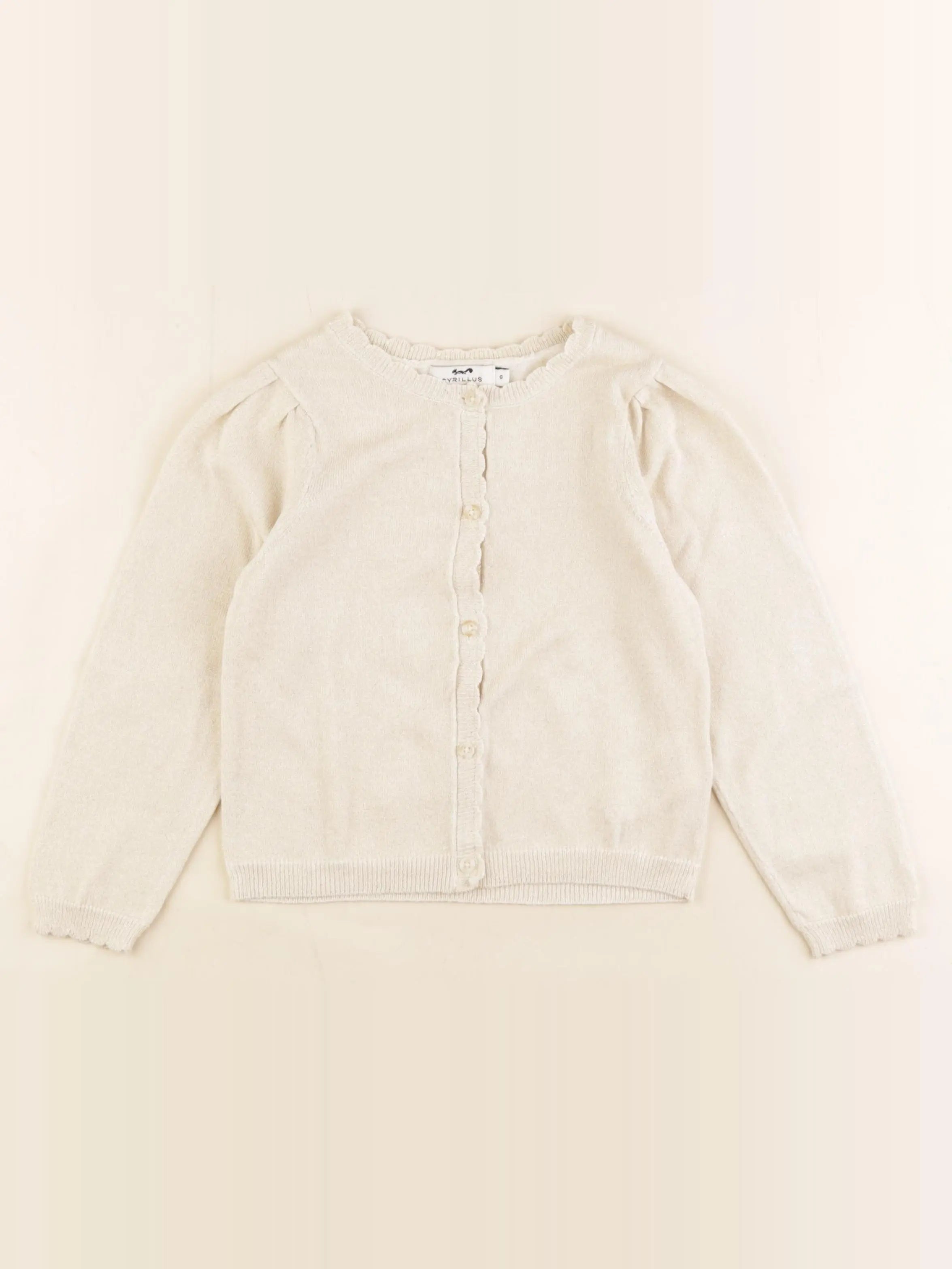 Cyrillus - gilet or - 6 ans