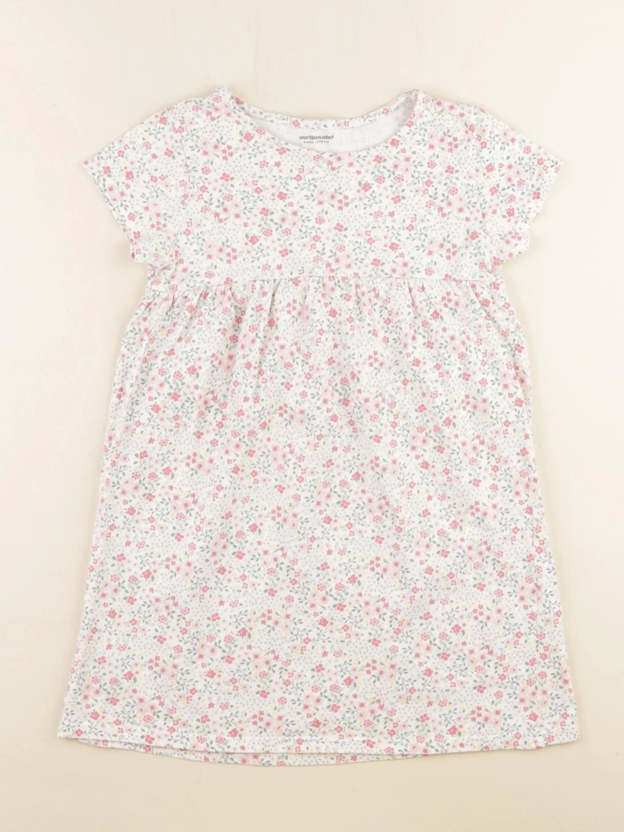Vertbaudet - robe multicolore - 6 ans