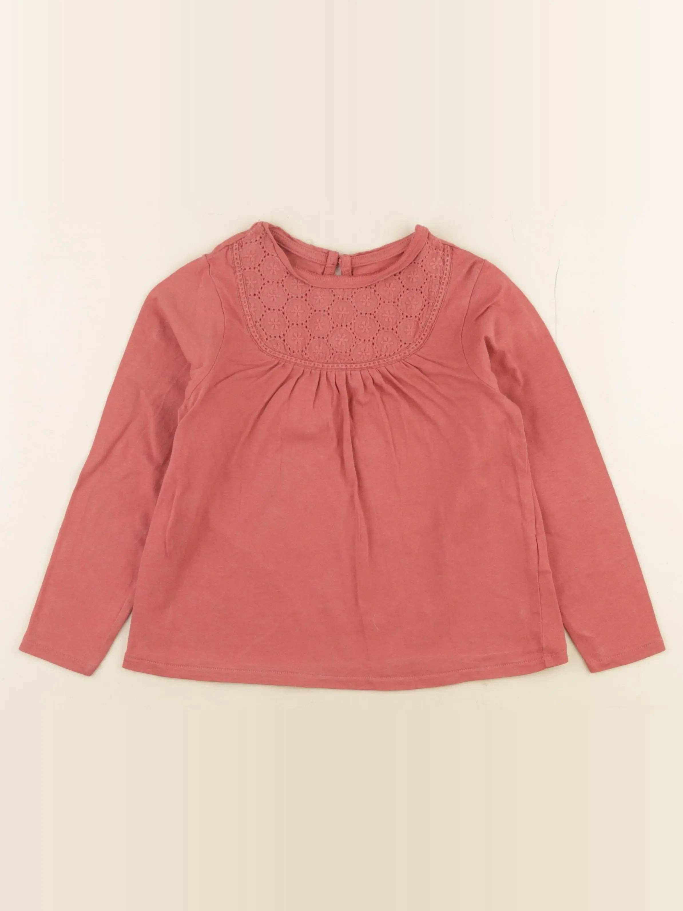 Vertbaudet - tee-shirt rose - 6 ans
