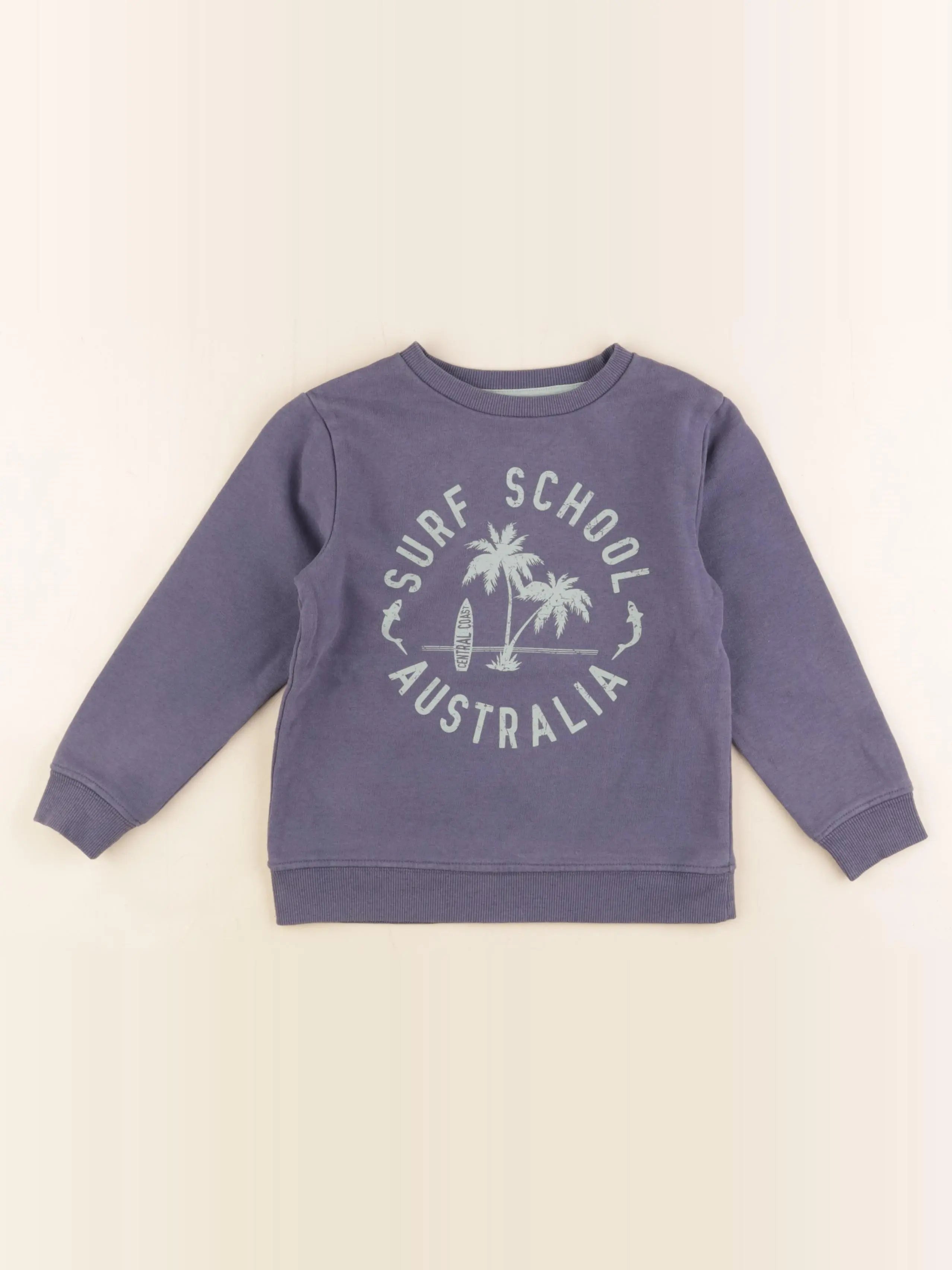 Vertbaudet - sweat bleu - 5 ans