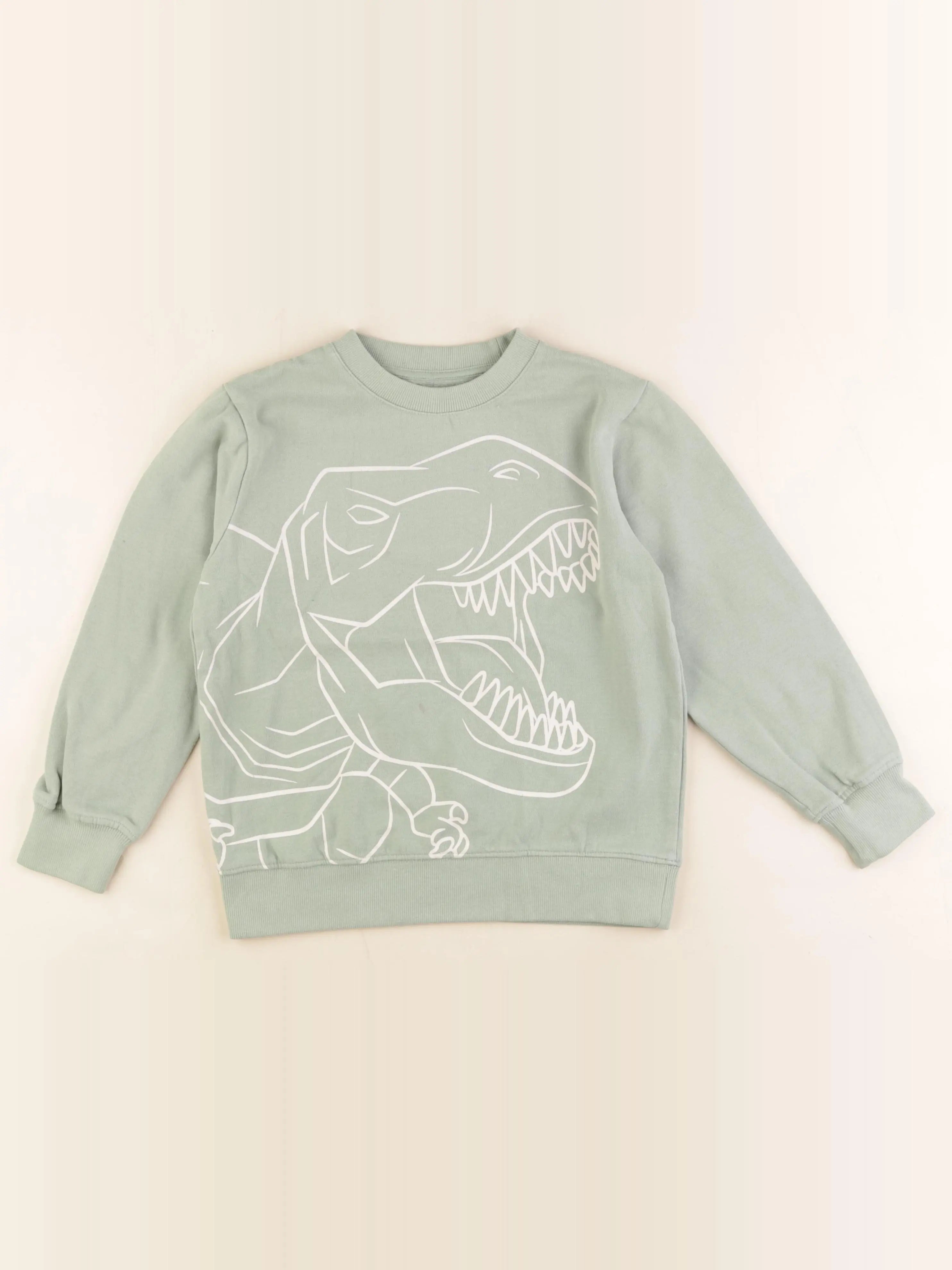 Vertbaudet - sweat vert - 10 ans