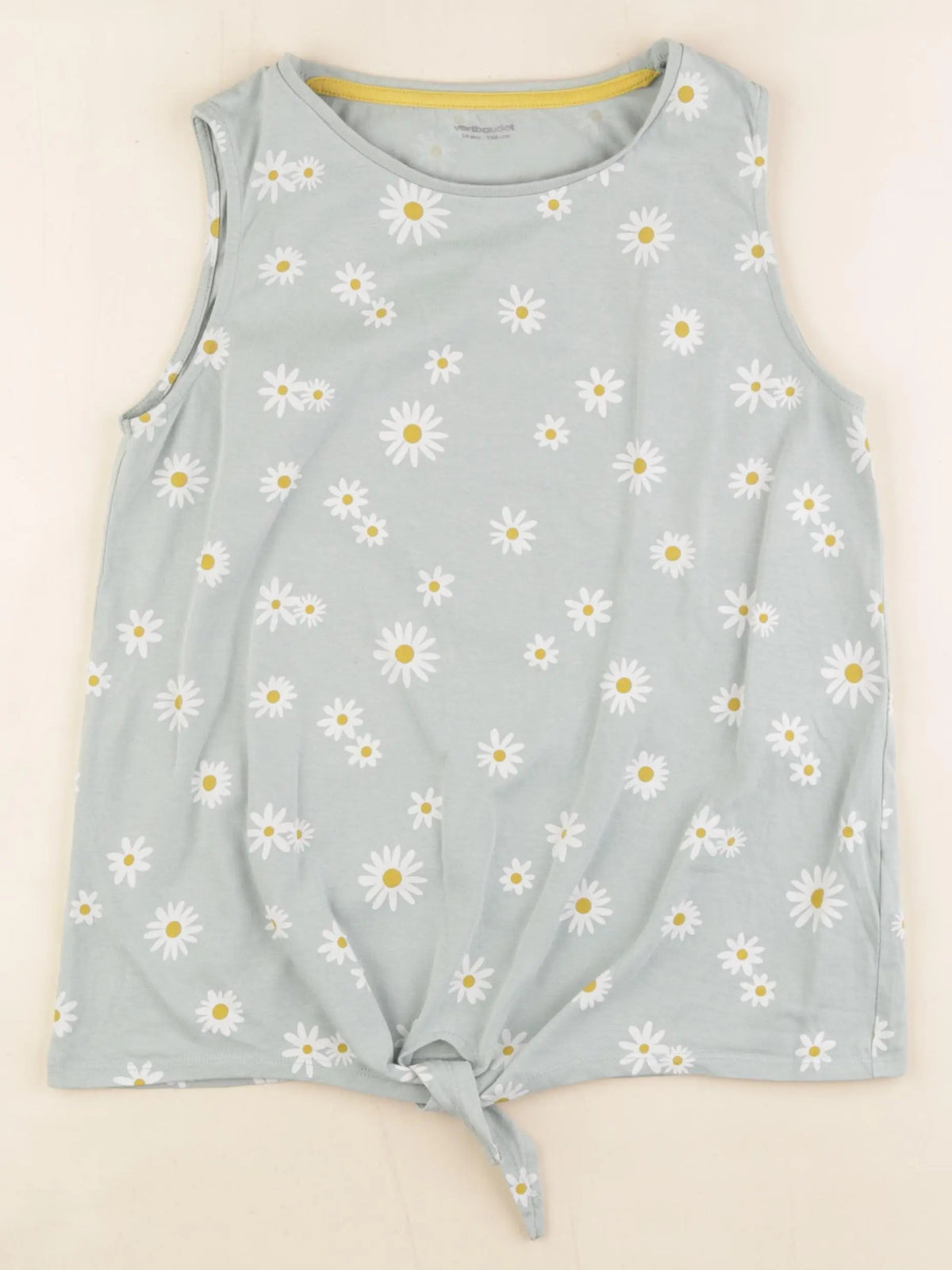 Vertbaudet - débardeur blanc, vert - 14 ans