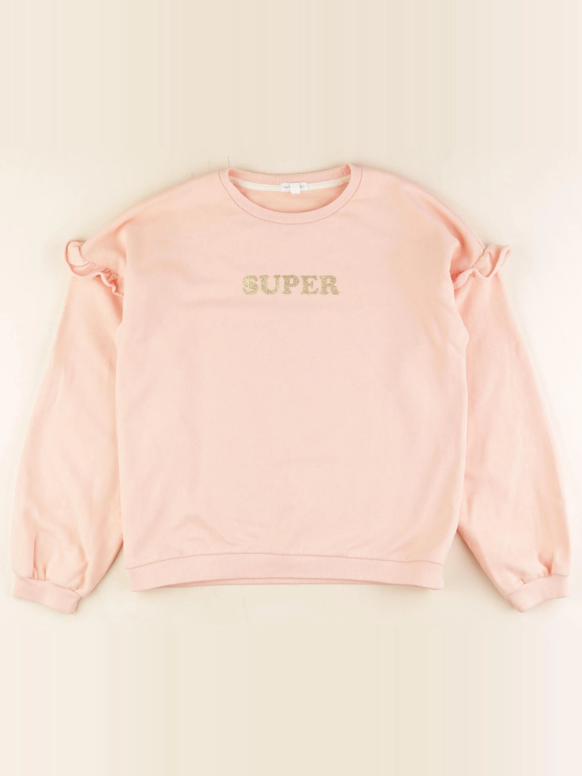 Vertbaudet - sweat orange - 14 ans