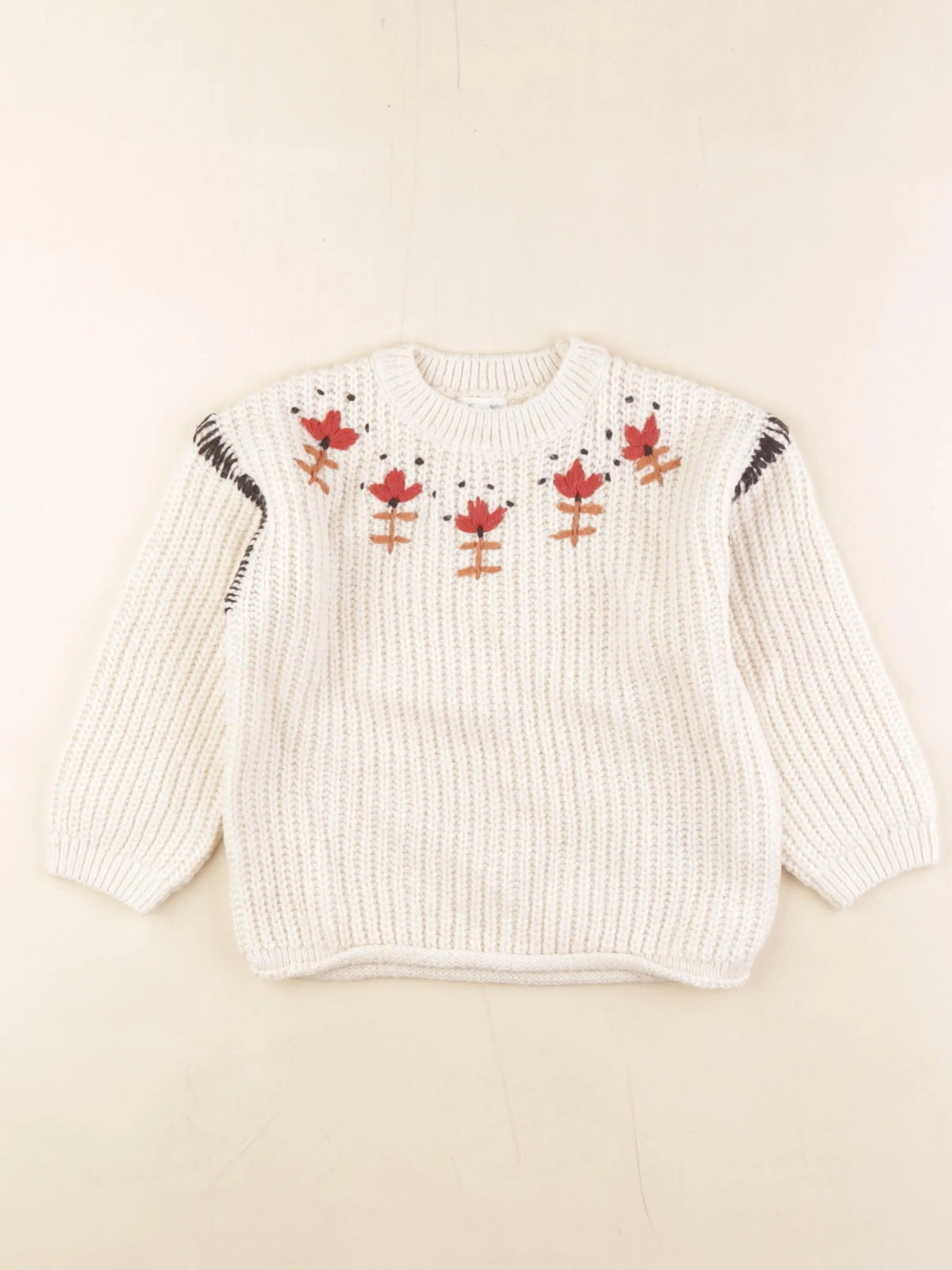 Vertbaudet - pull blanc - 6 ans