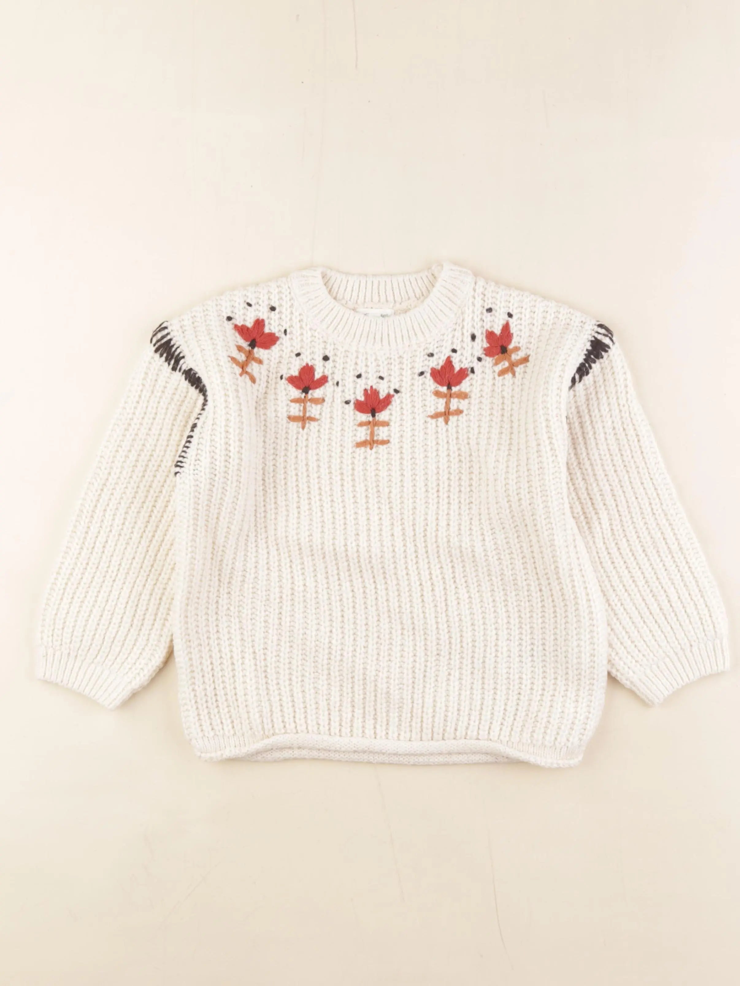 Vertbaudet - pull blanc - 6 ans