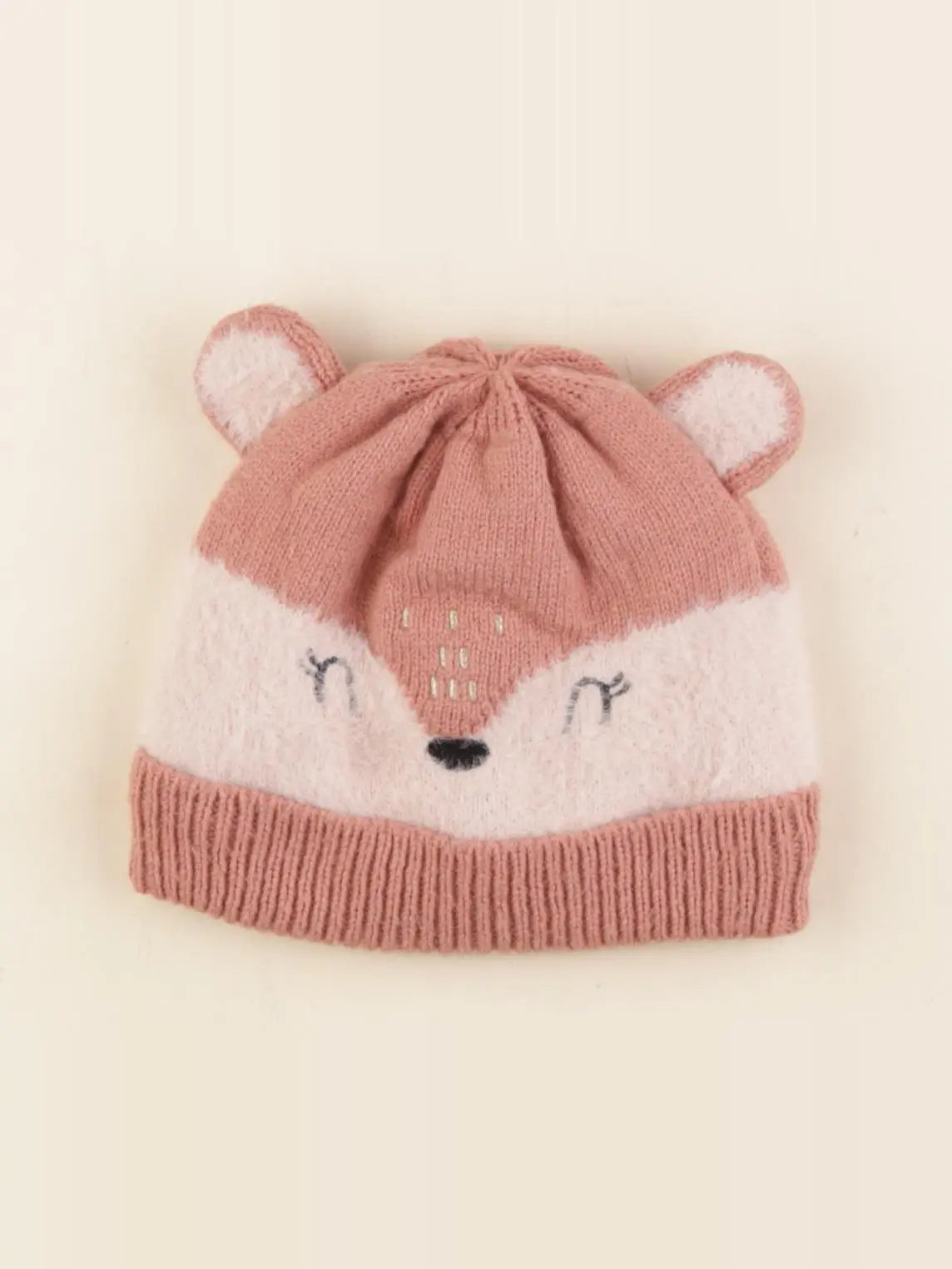 Vertbaudet - bonnet rose - 4/6 ans