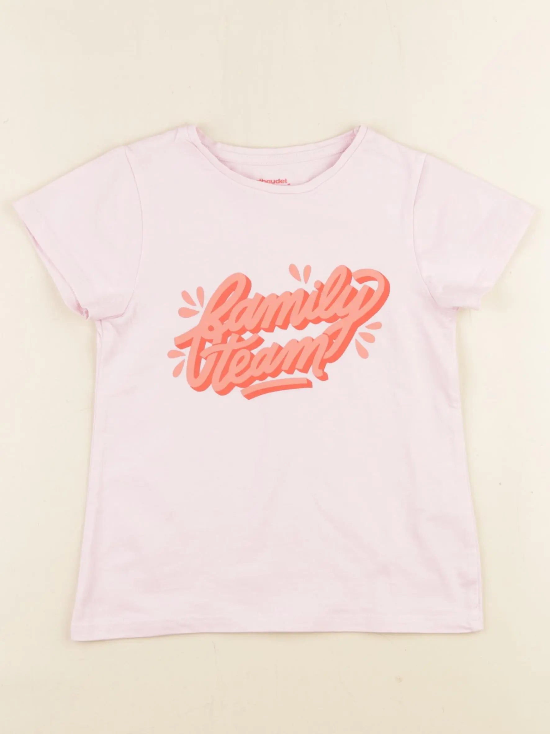 Vertbaudet - tee-shirt rose - 5 ans