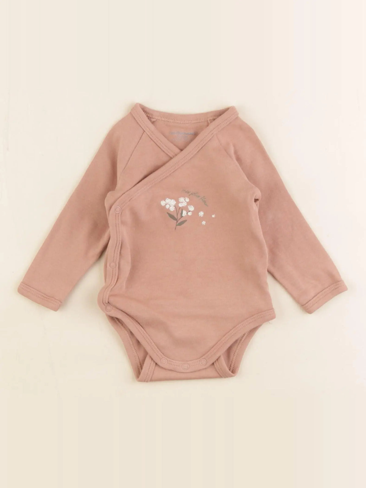 Vertbaudet - body marron - 3 mois