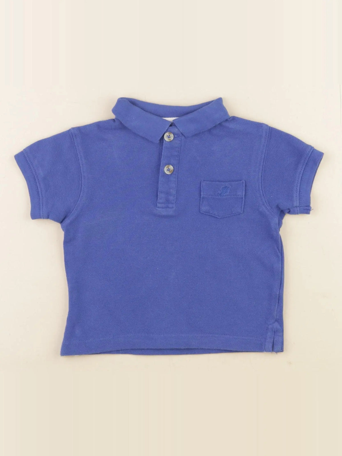 Jacadi - polo bleu - 12 mois