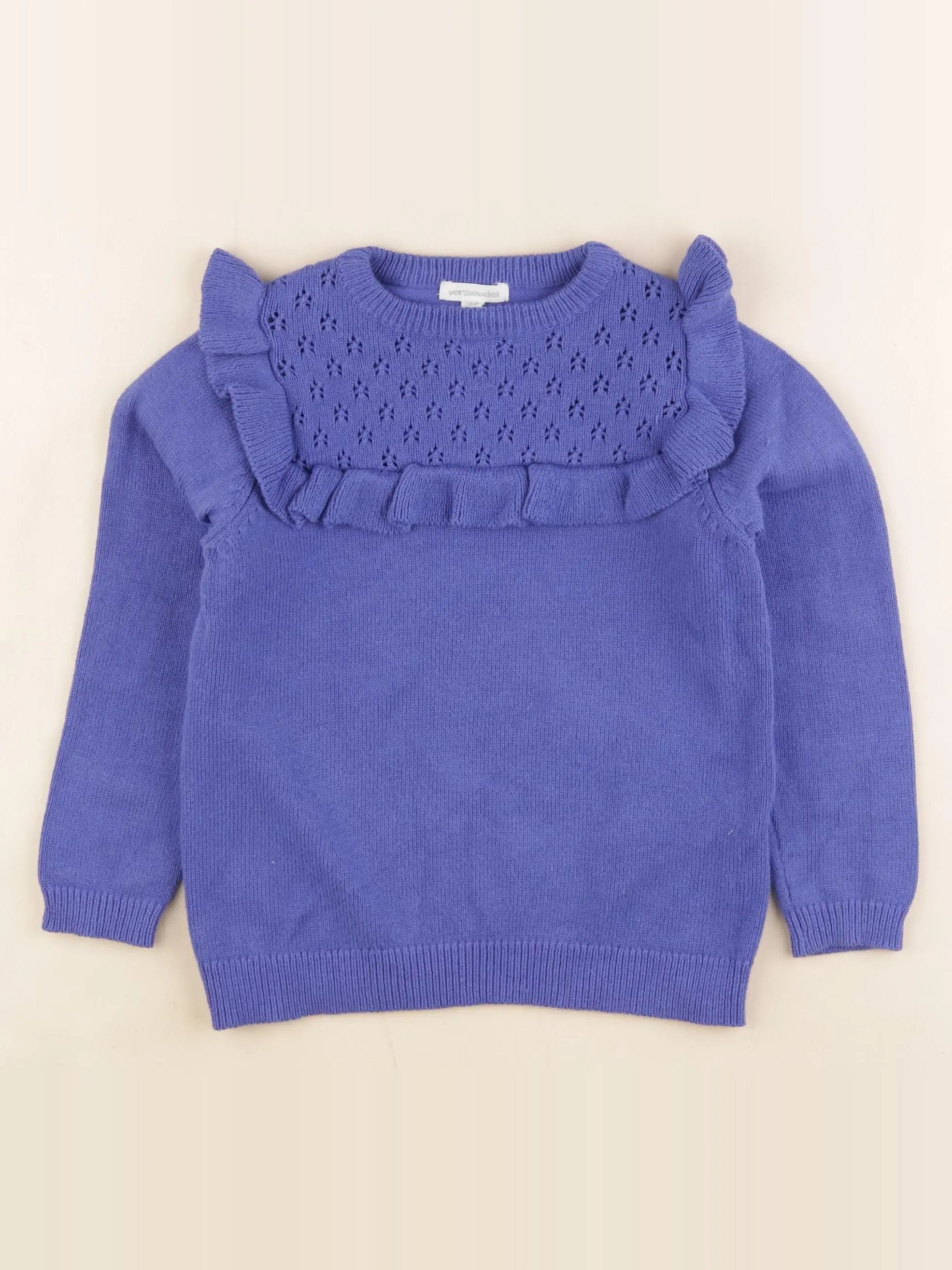 Vertbaudet - pull bleu - 6 ans